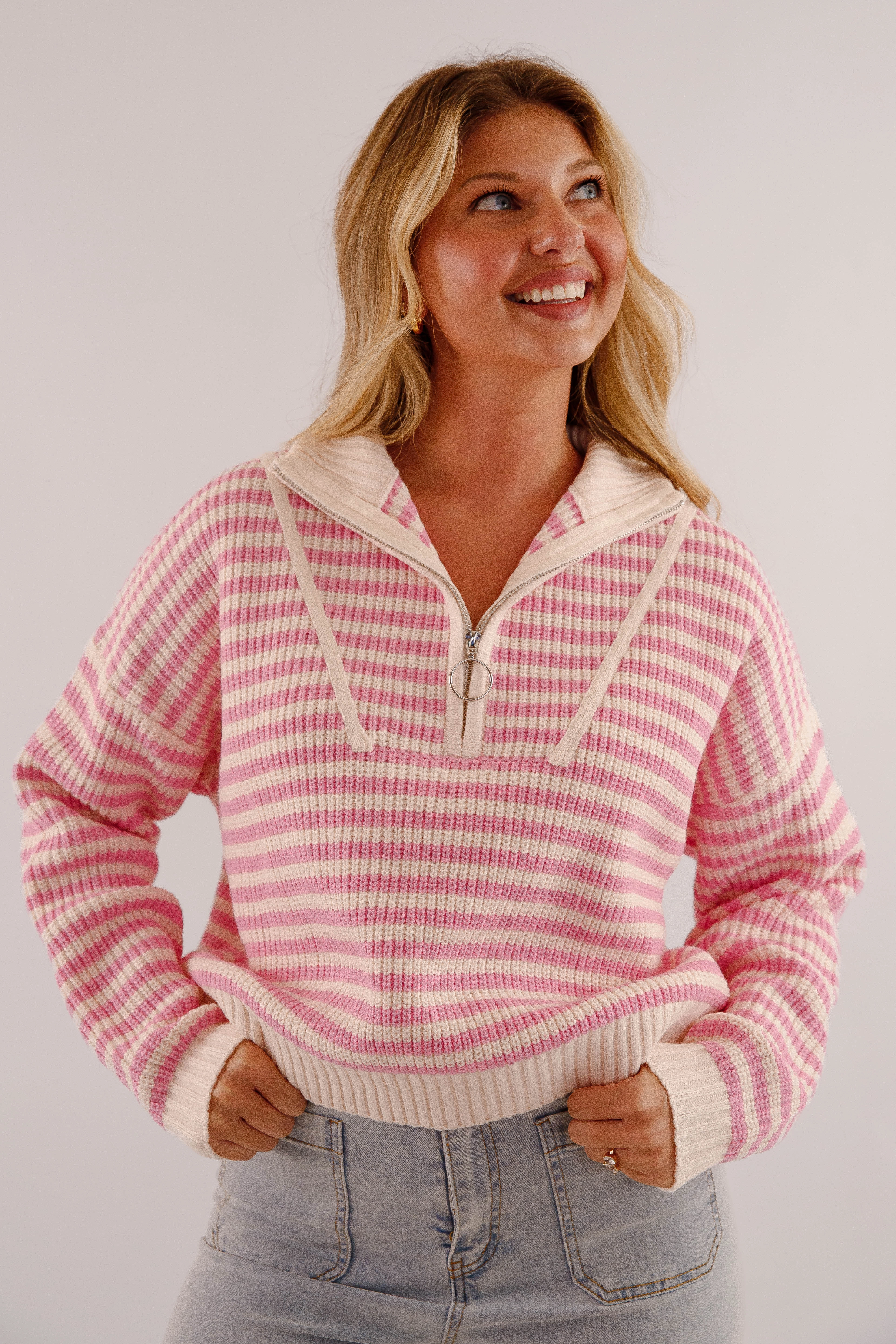 Giving Compliments Pullover Sweater-Pink Tunic top EcoFriendly Material