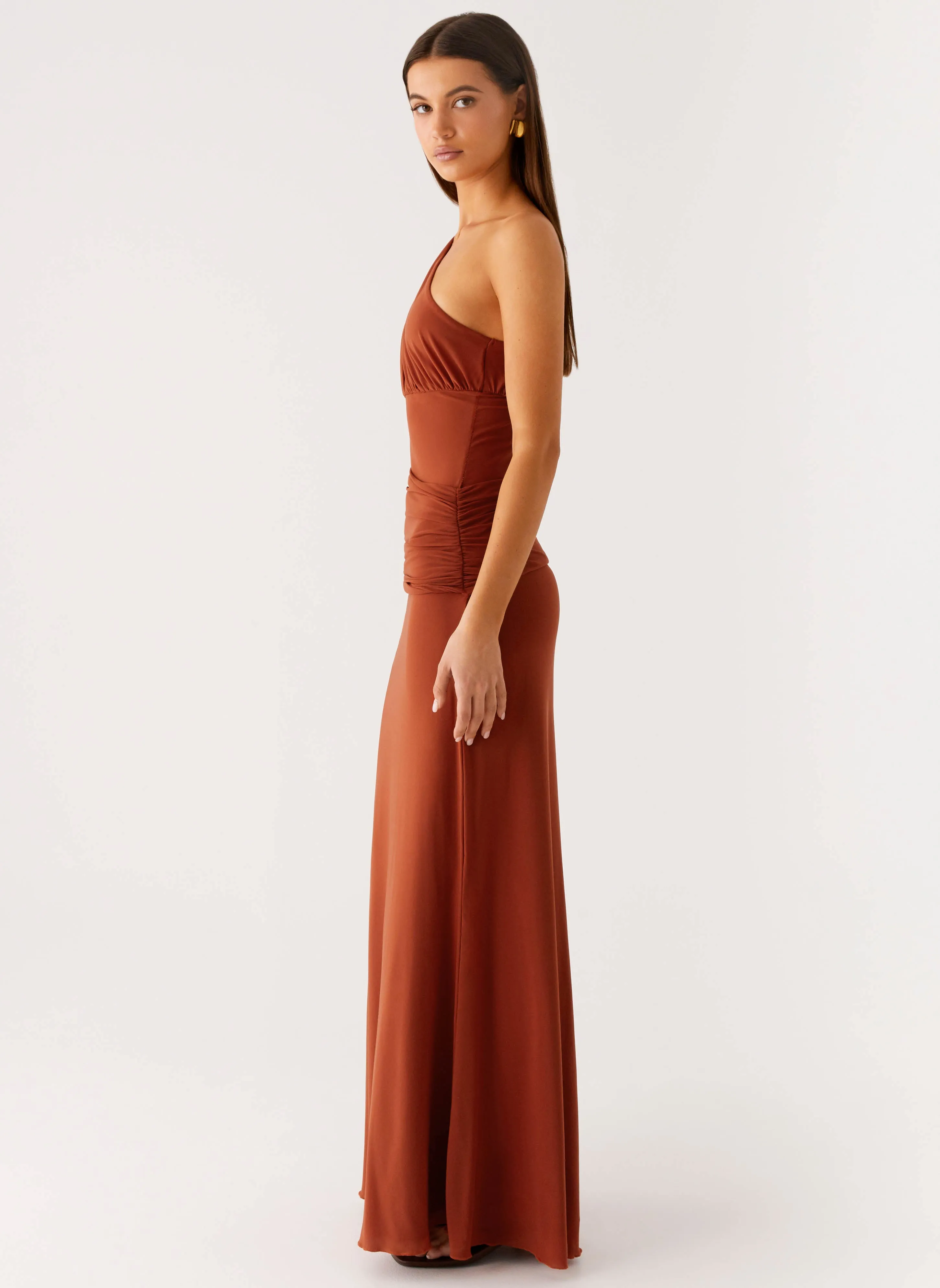 Glimmer Maxi Dress - Rust Refined Stitch
