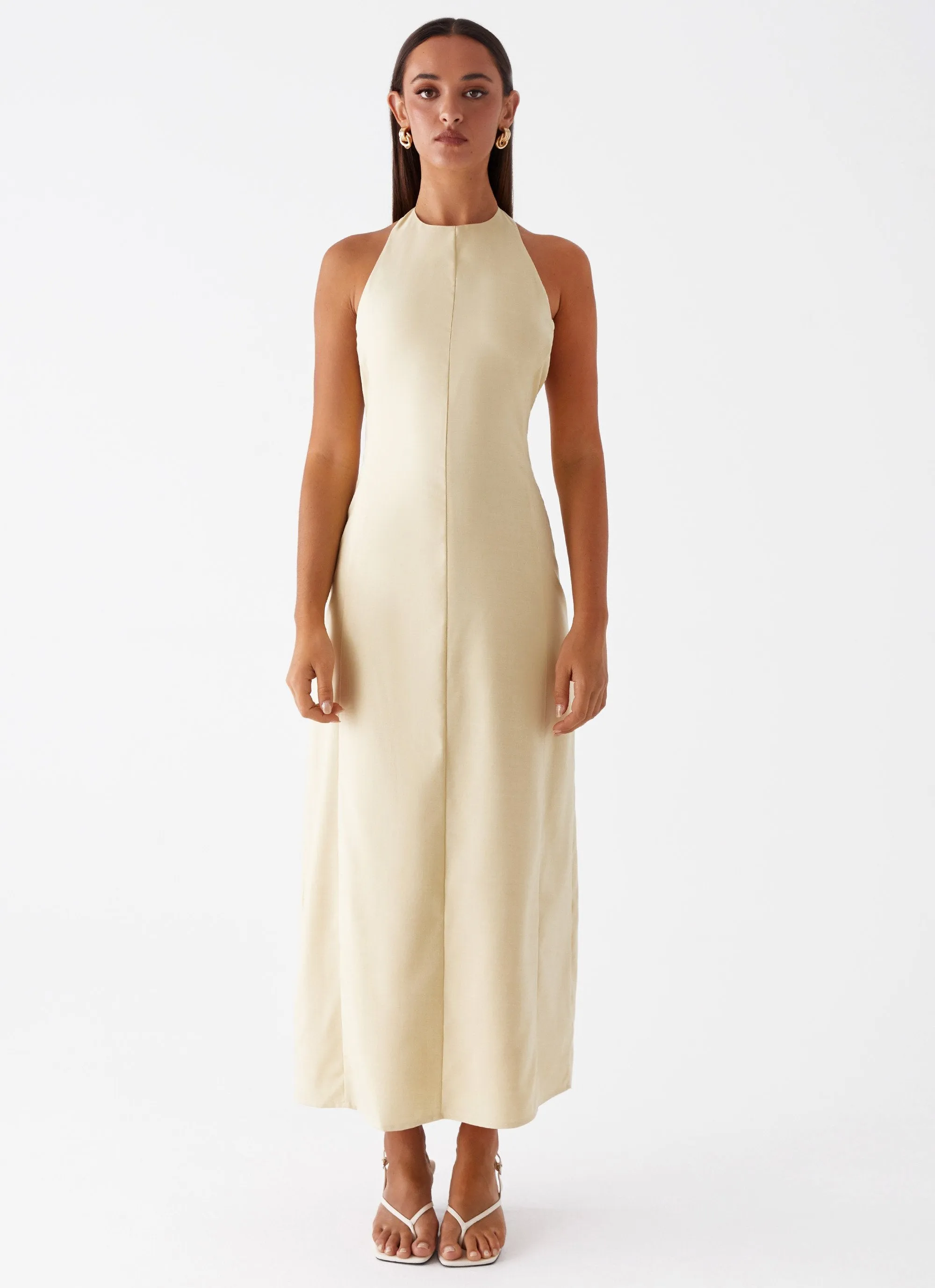 Clean Structure Anita Maxi Dress - Yellow