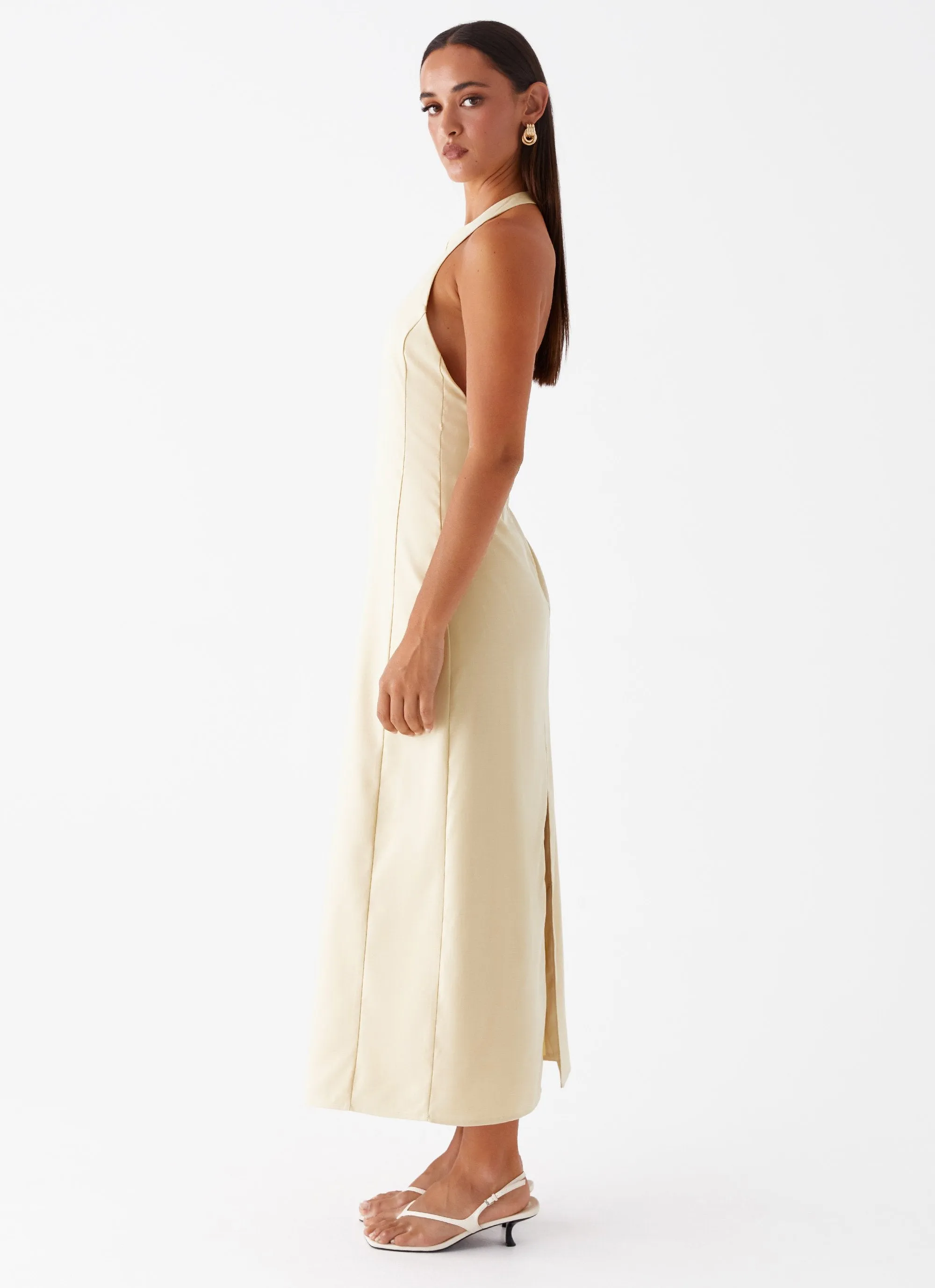 Sharp Fit Anita Maxi Dress - Yellow