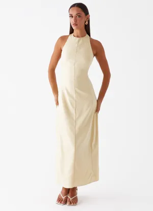 soft look Anita Maxi Dress - Yellow
