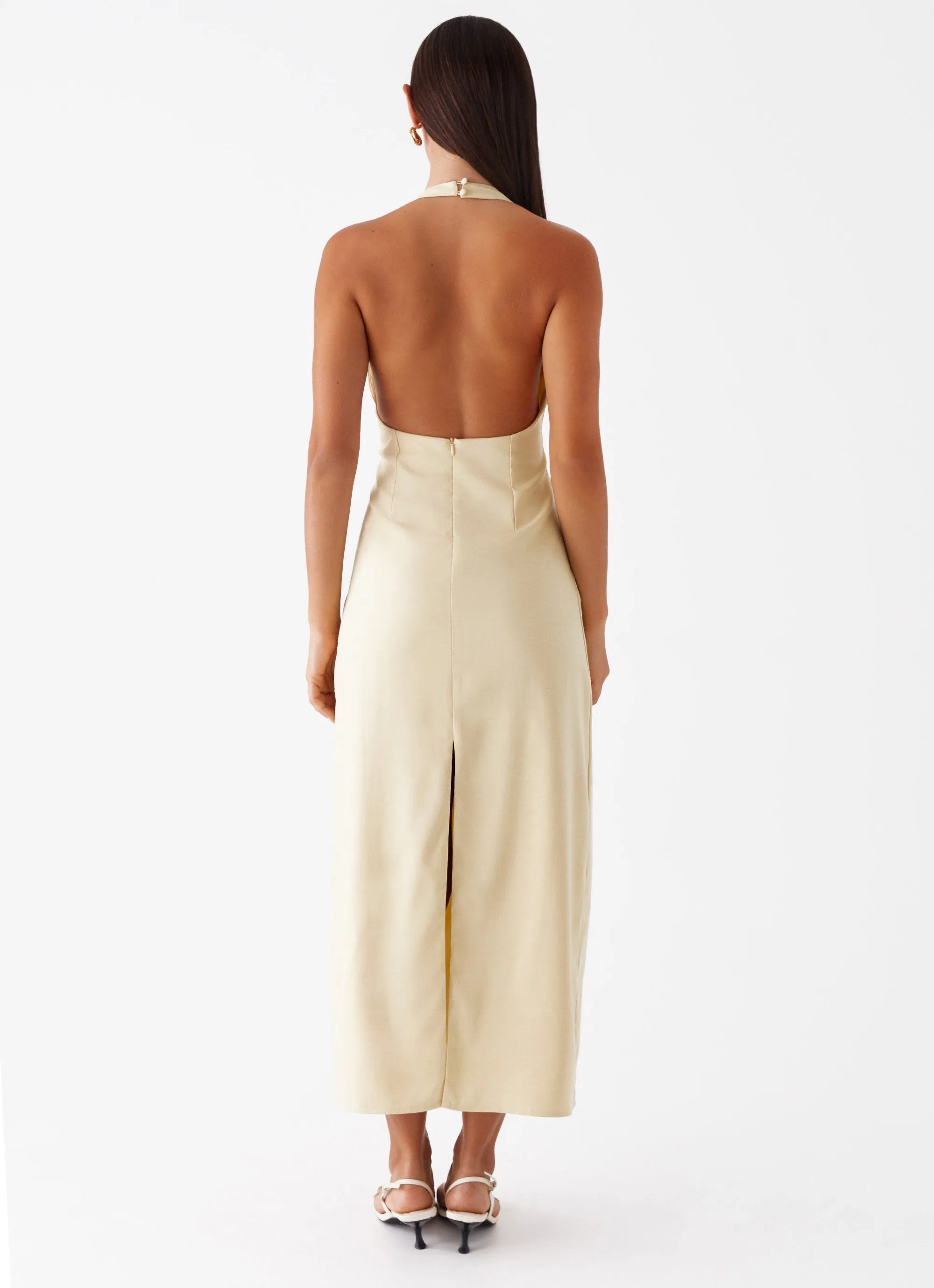 Shine Finish Sunset Look Anita Maxi Dress - Yellow