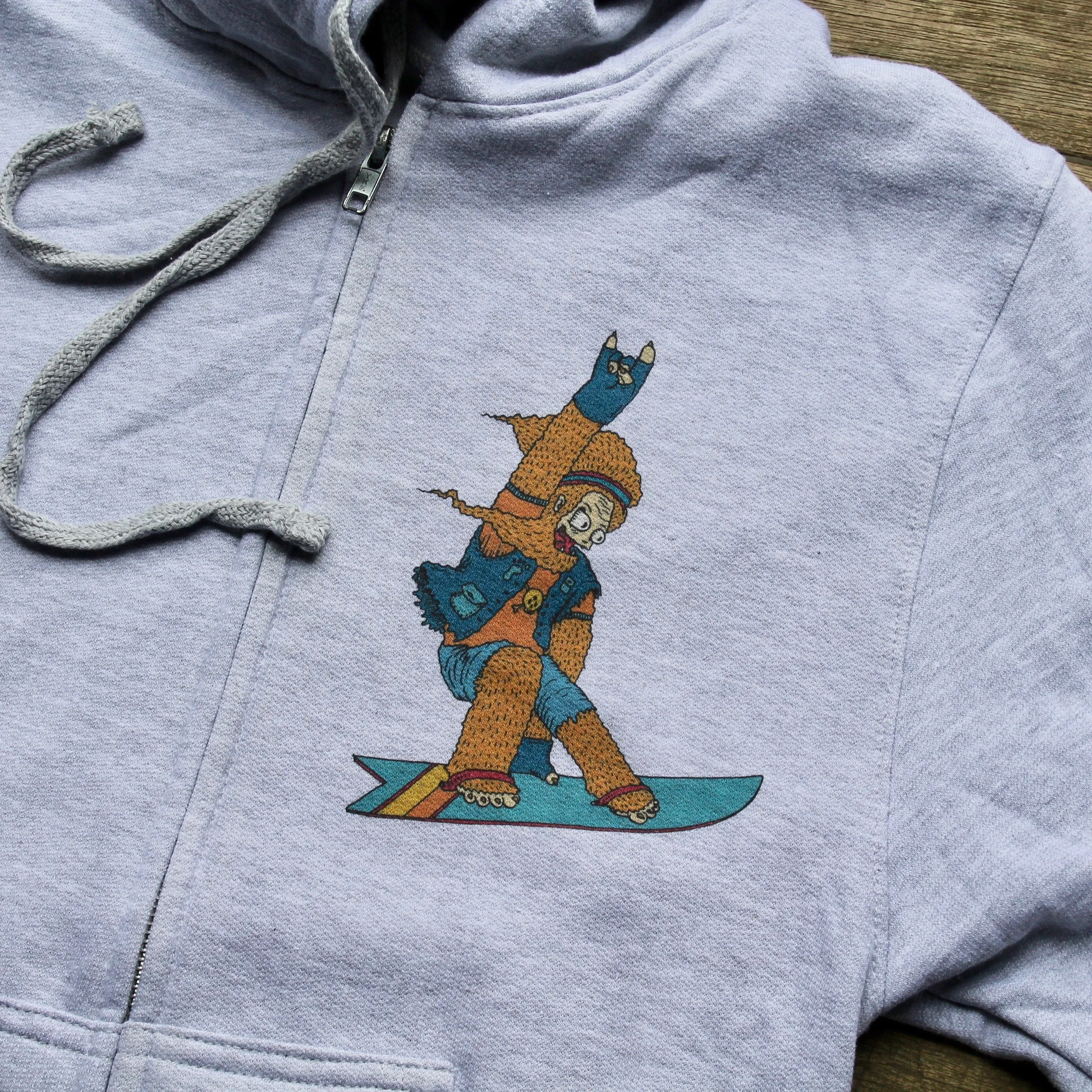 Go Bigfoot or Go Home zip-up hoodie