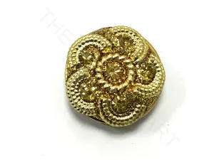 Golden Design 2 Handcrafted Button