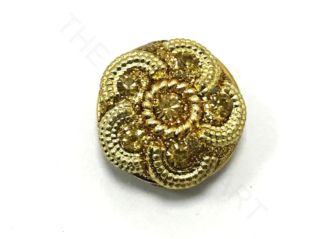 Golden Design 2 Handcrafted Button