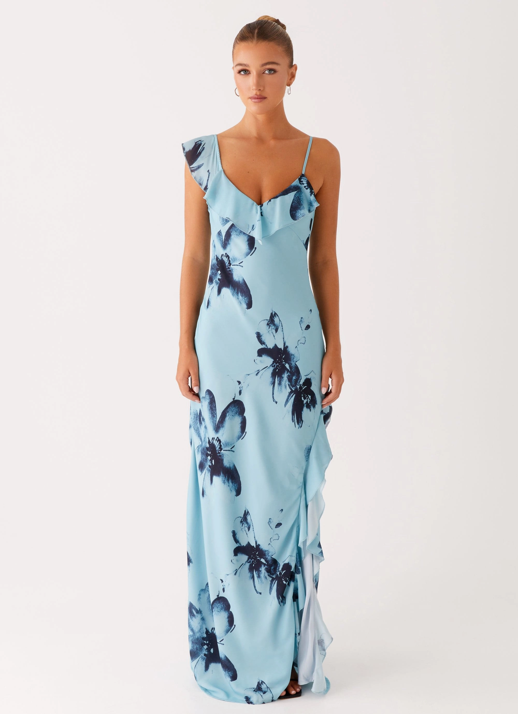 Goldsmith Maxi Dress - Blue Black Floral Clean Mood