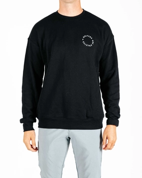 Golfers Are Athletes - Black Crew Neck Non Closure Collar ReinforcedStitching