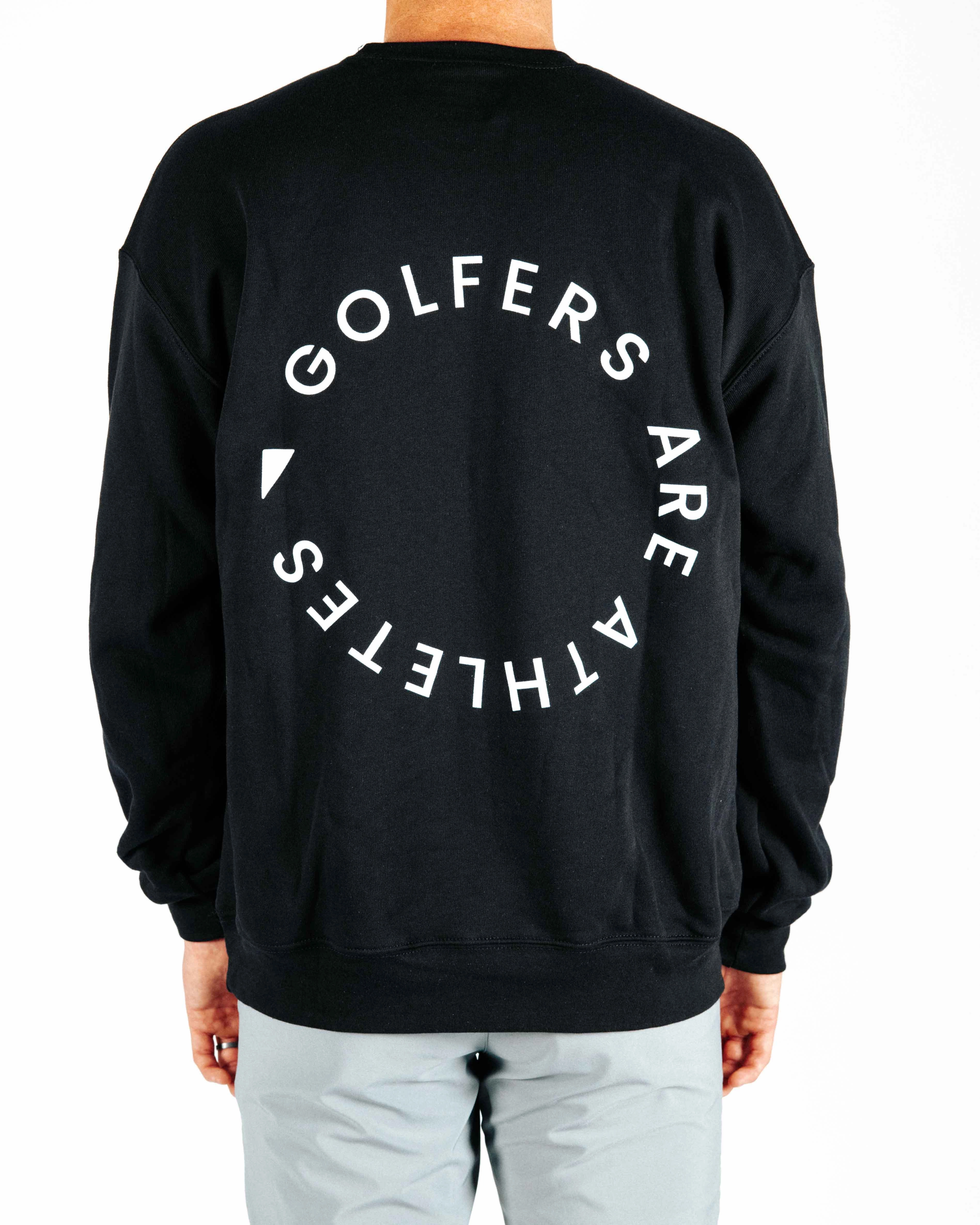 Easy Wear Golfers Are Athletes - Black Crew Neck