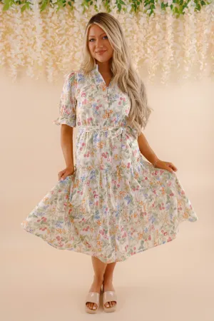 Good Fortune Midi Dress Fitted Base