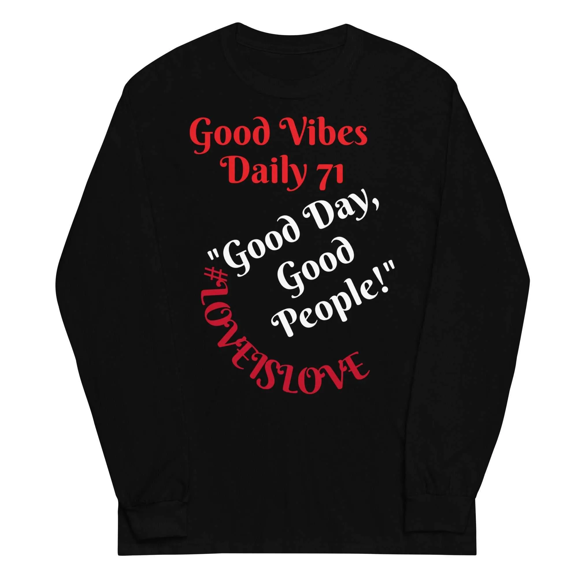 Good Vibes Men’s Long Sleeve Shirt
