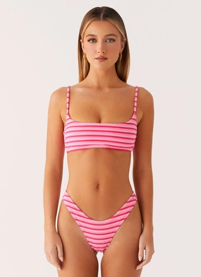 Mauritius Bikini Bottoms - Pink Stripe theater