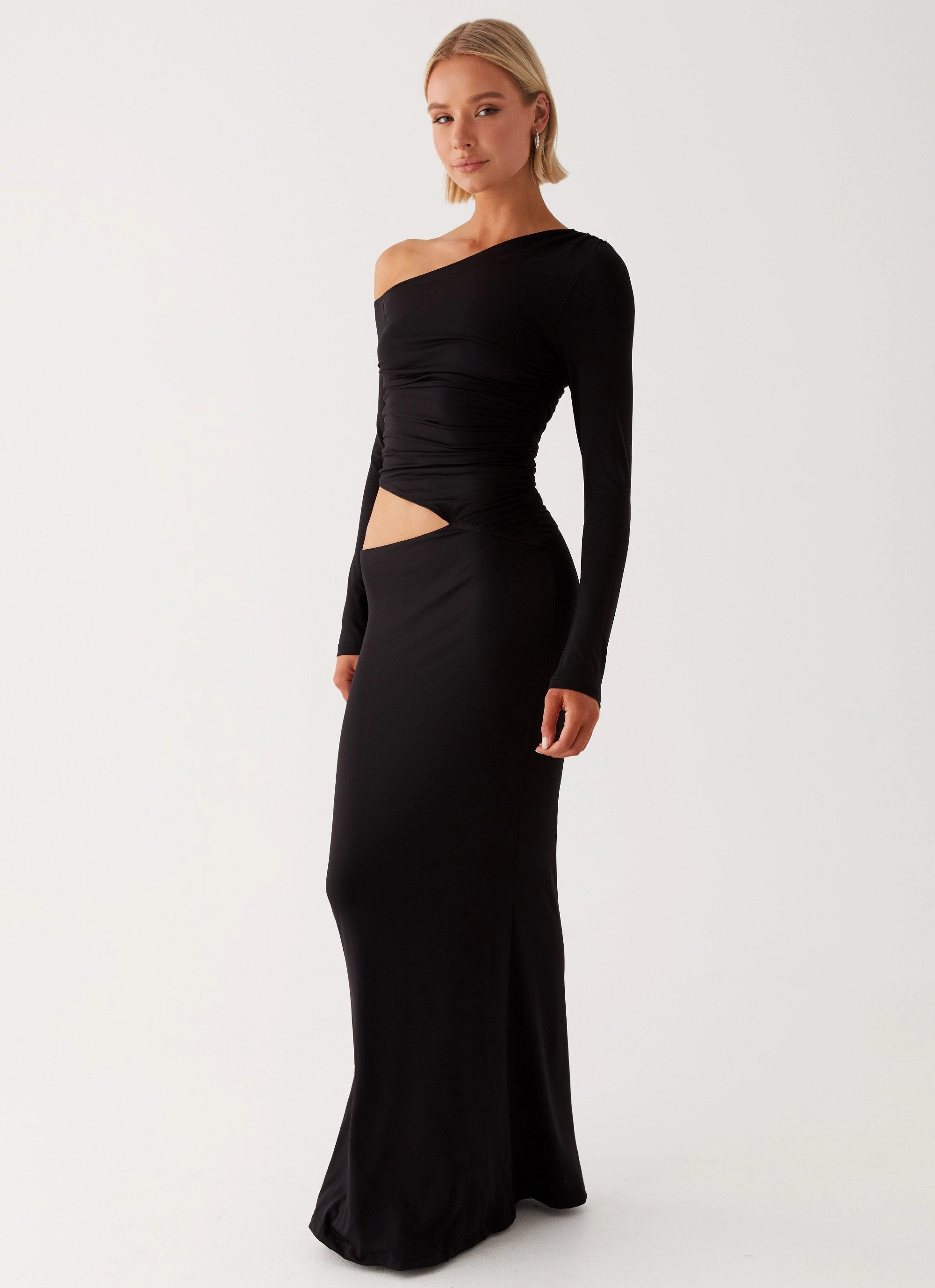 SoftTouchTexture Good Vibrations Maxi Dress - Black