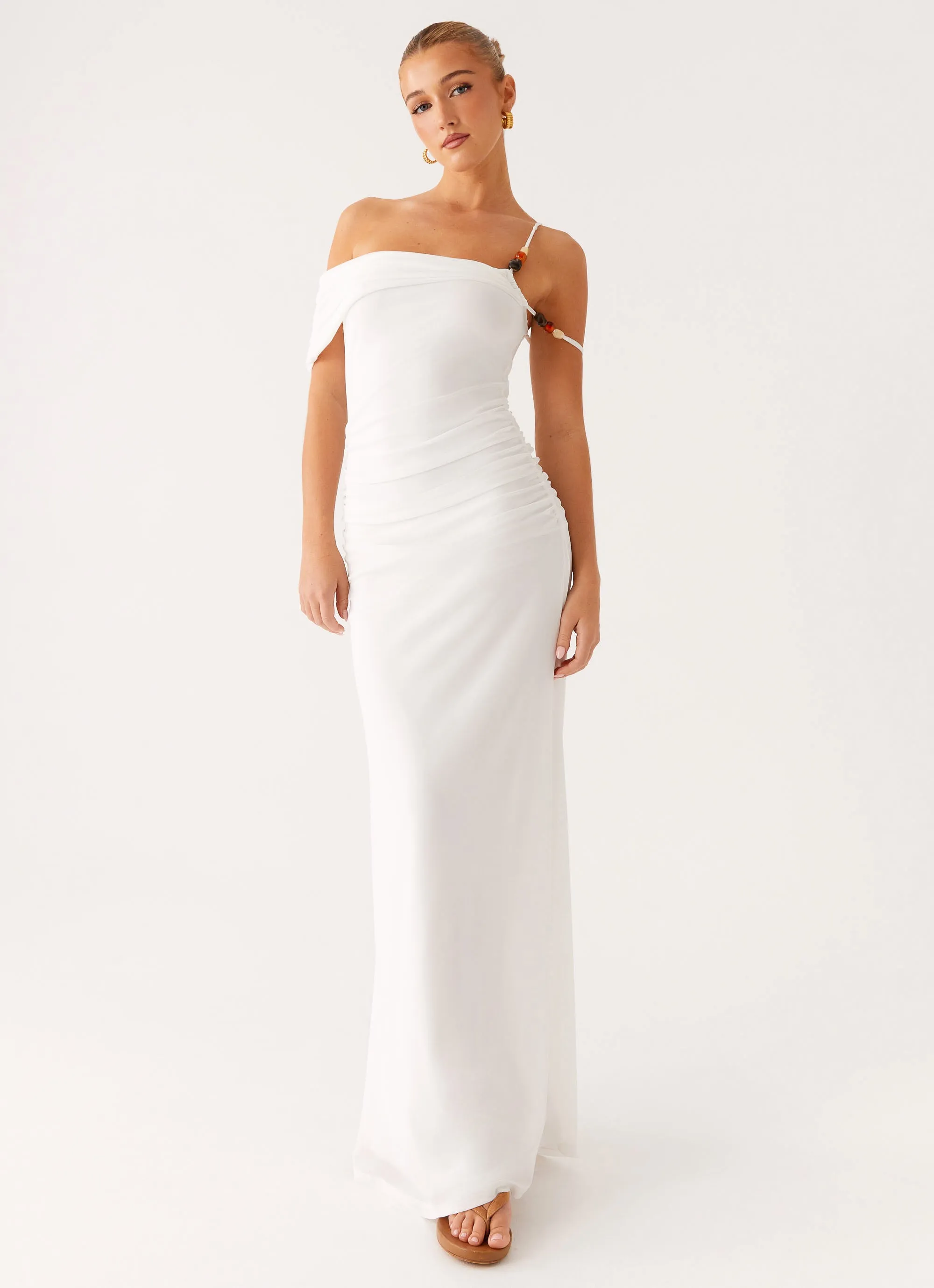 Style Upgrade Layered Movement Conquer Maxi Dress - Off White