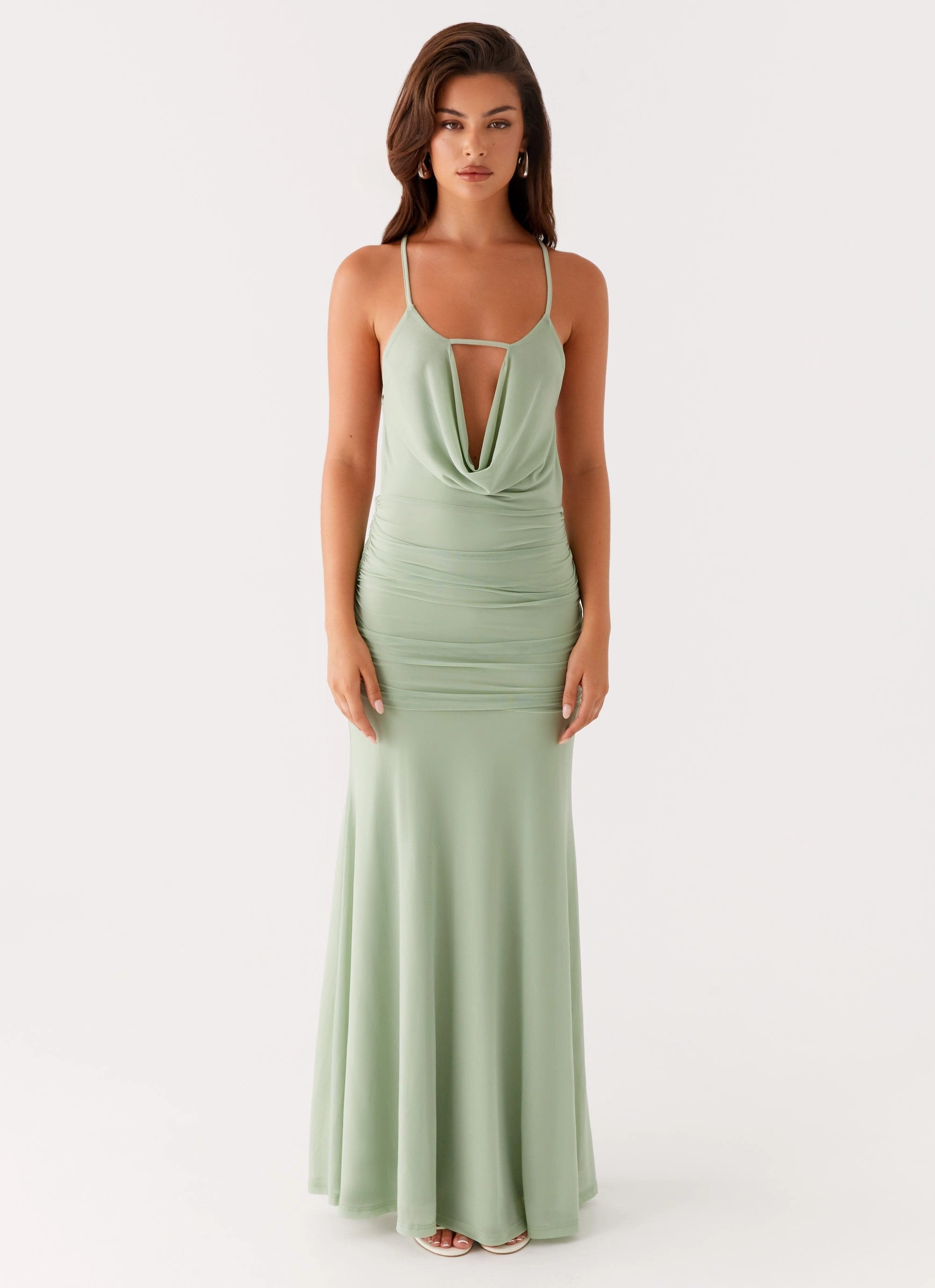 Norah Maxi Dress - Sage Layering Comfort
