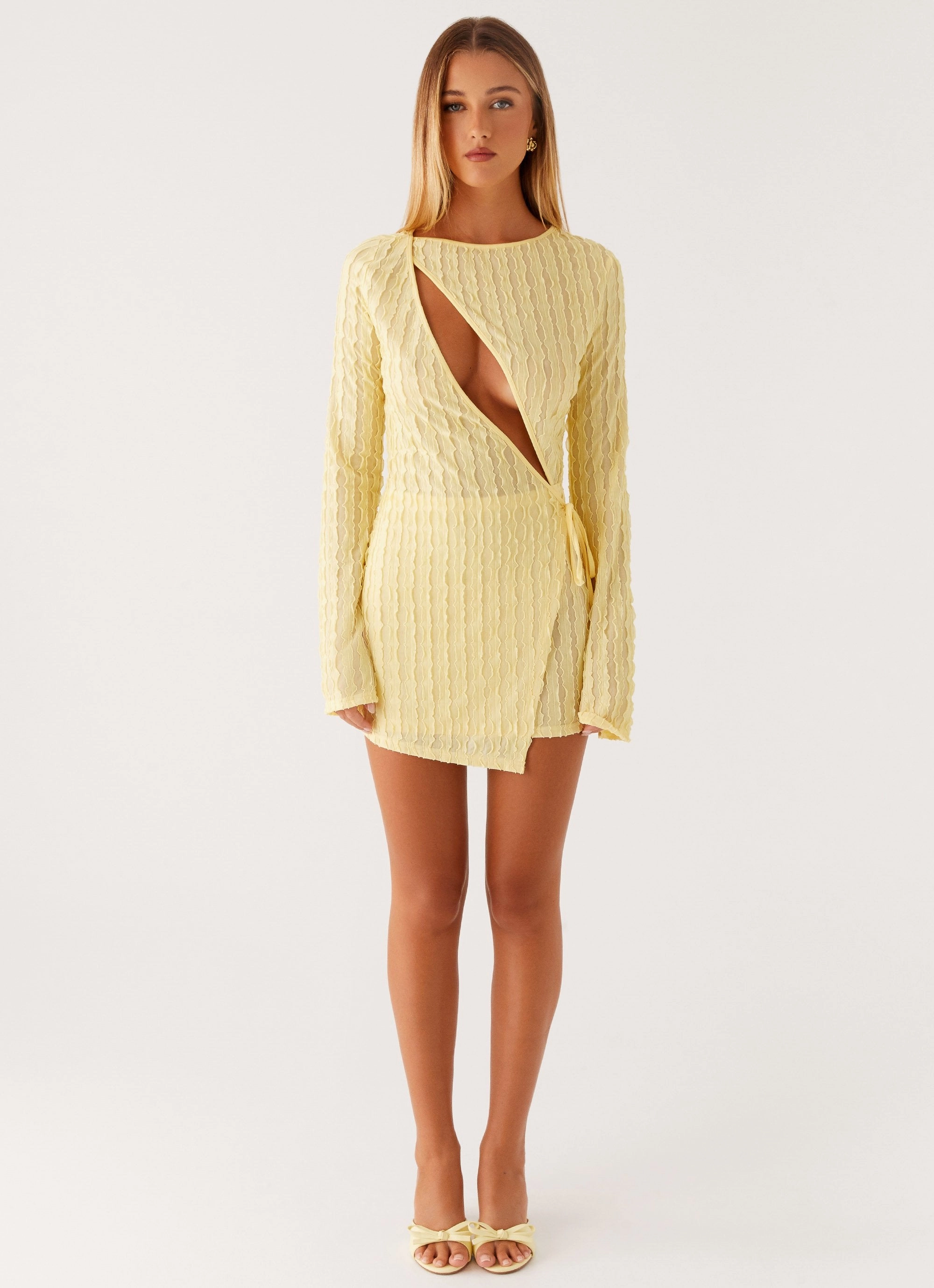 Alfie Mini Dress - Pastel Yellow Comfy Flex All Day Look