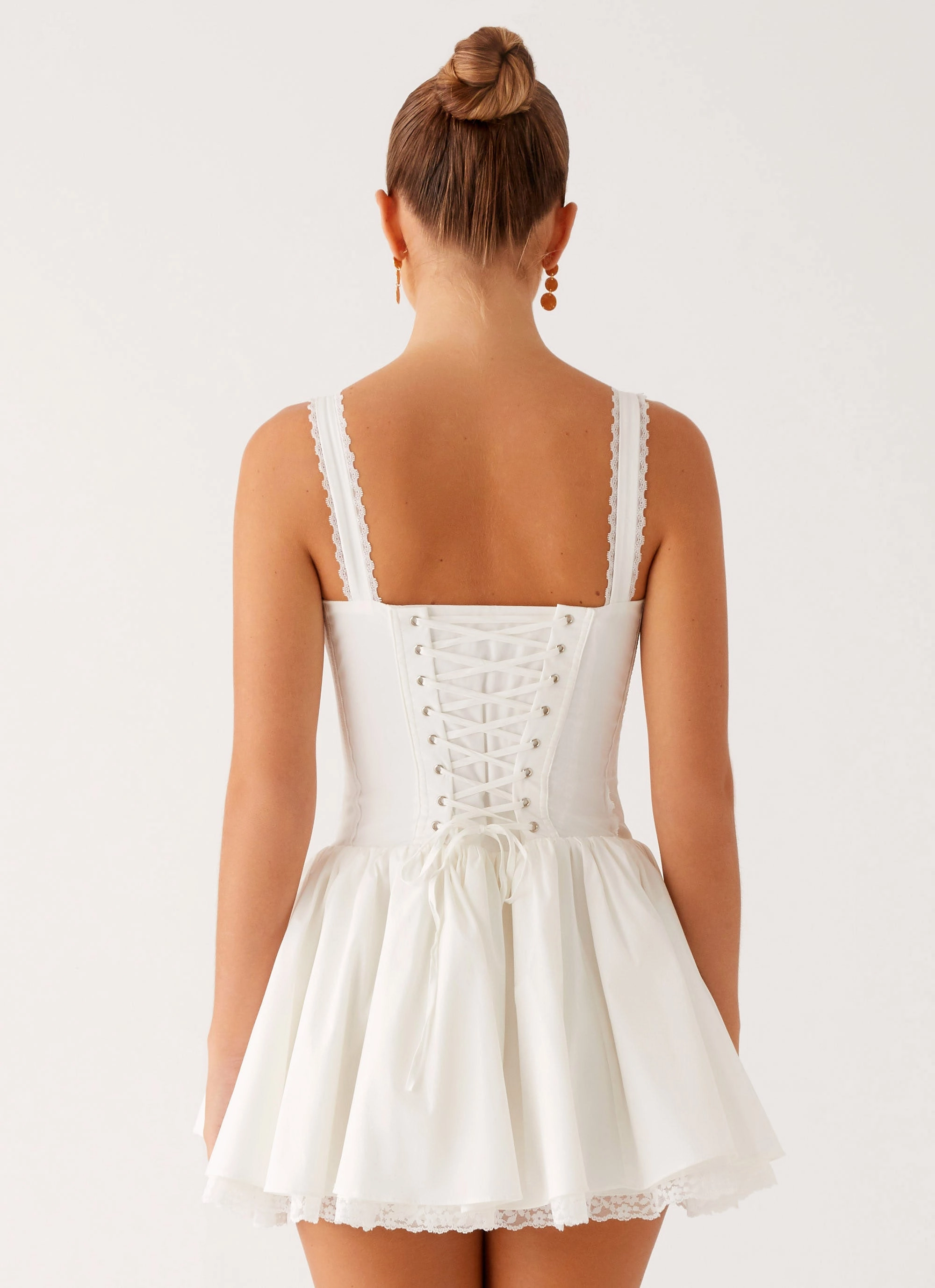 Warm Undertone Lacie Mini Dress - White