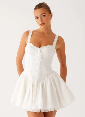 Lacie Mini Dress - White Casual Mode