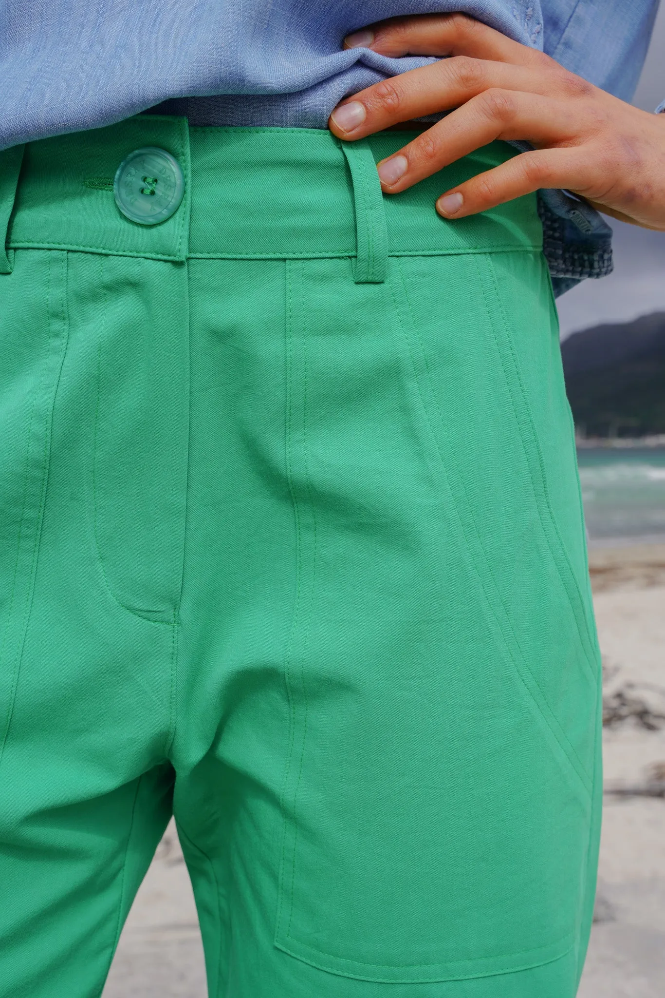Grass Green Summer Pants
