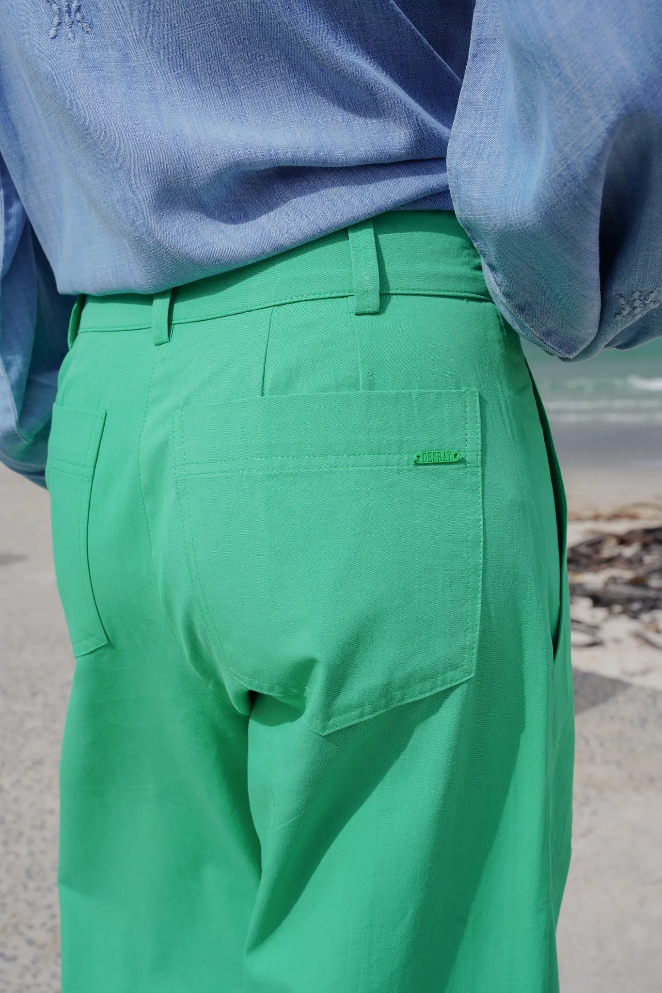 Grass Green Summer Pants