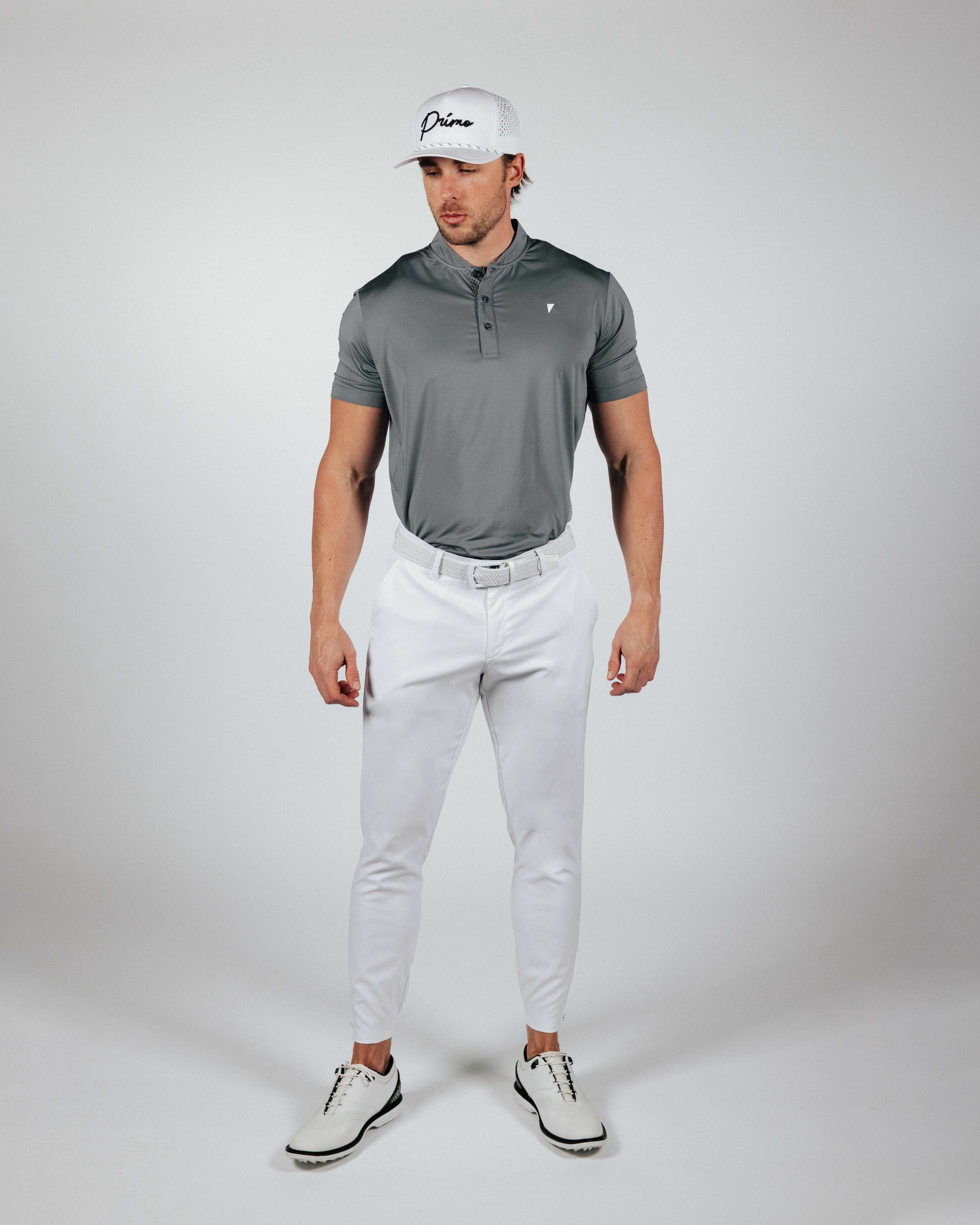 Multi Pocket Functional Design Gray Blade Polo