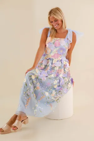 Classic Romance 3D Flower Maxi Dress All-Occasion Wear