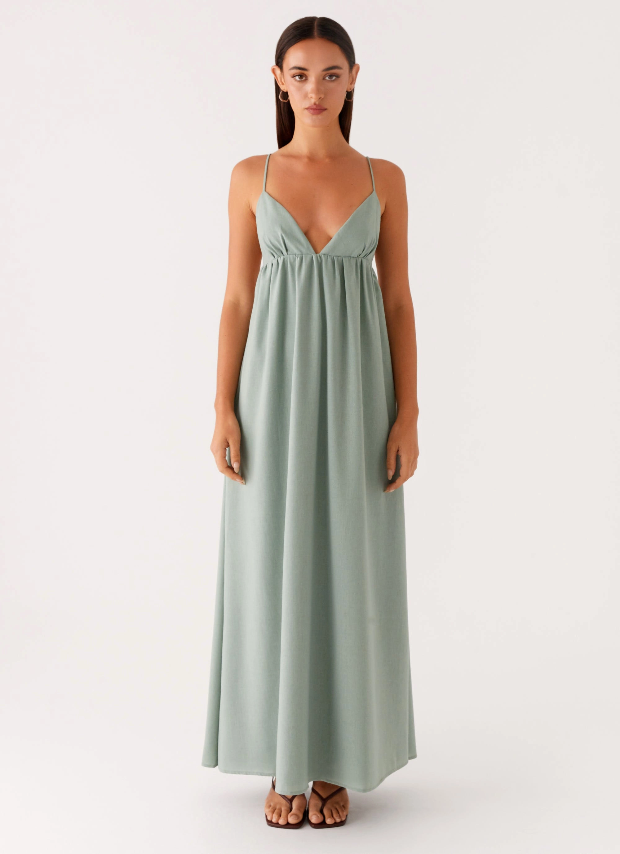Greer Maxi Dress - Sage Minimal Core