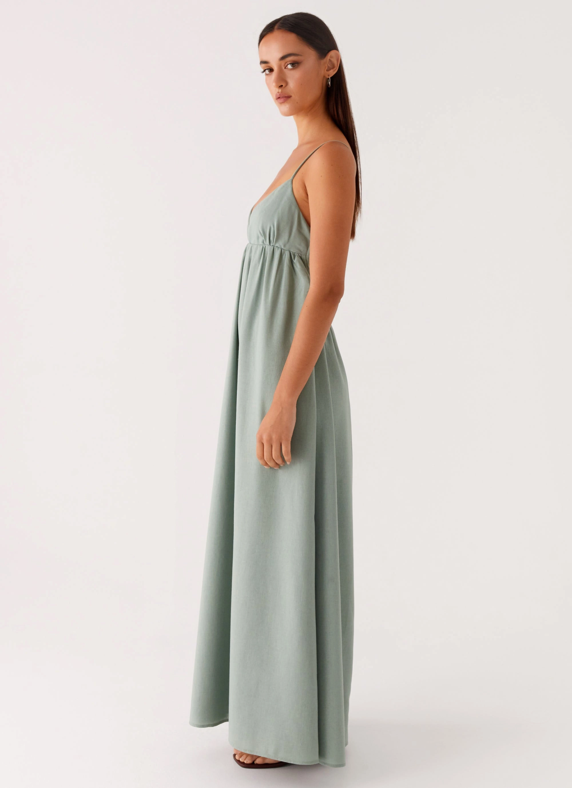 Ethically-Made Greer Maxi Dress - Sage