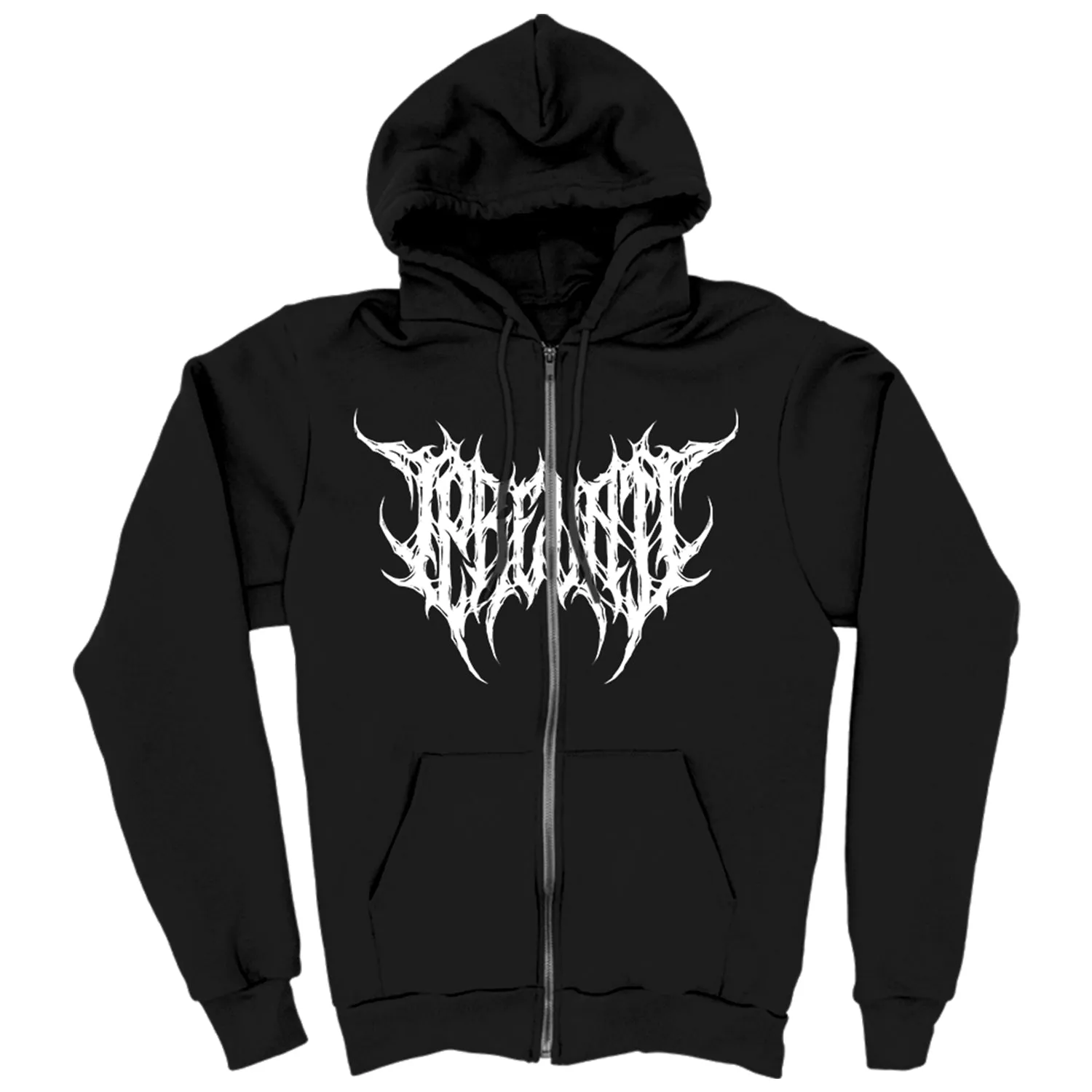Grindcore Zip Up Hoodie (Black)