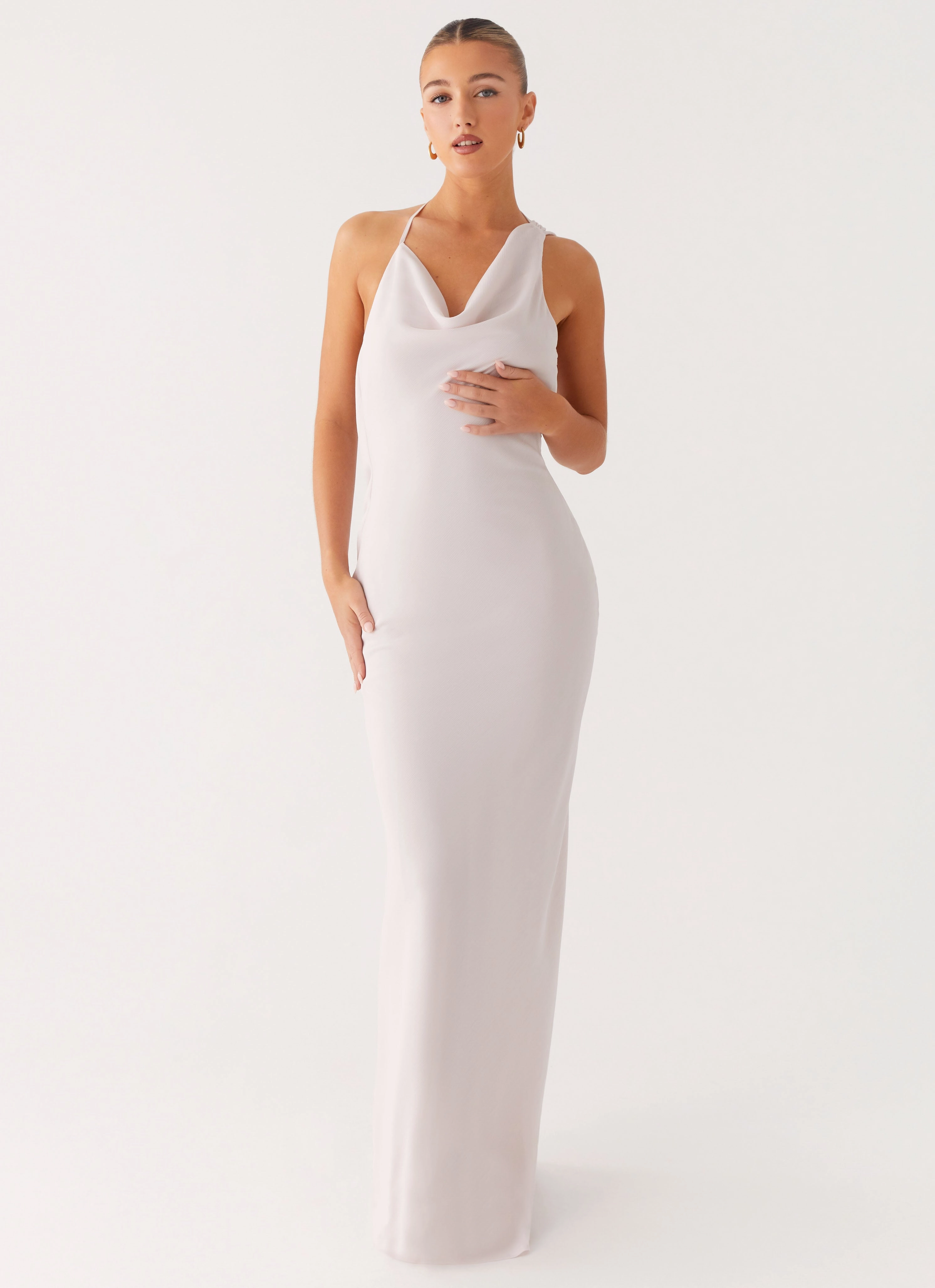 Perfectly Tailored Opal Glow Maxi Dress - Off White