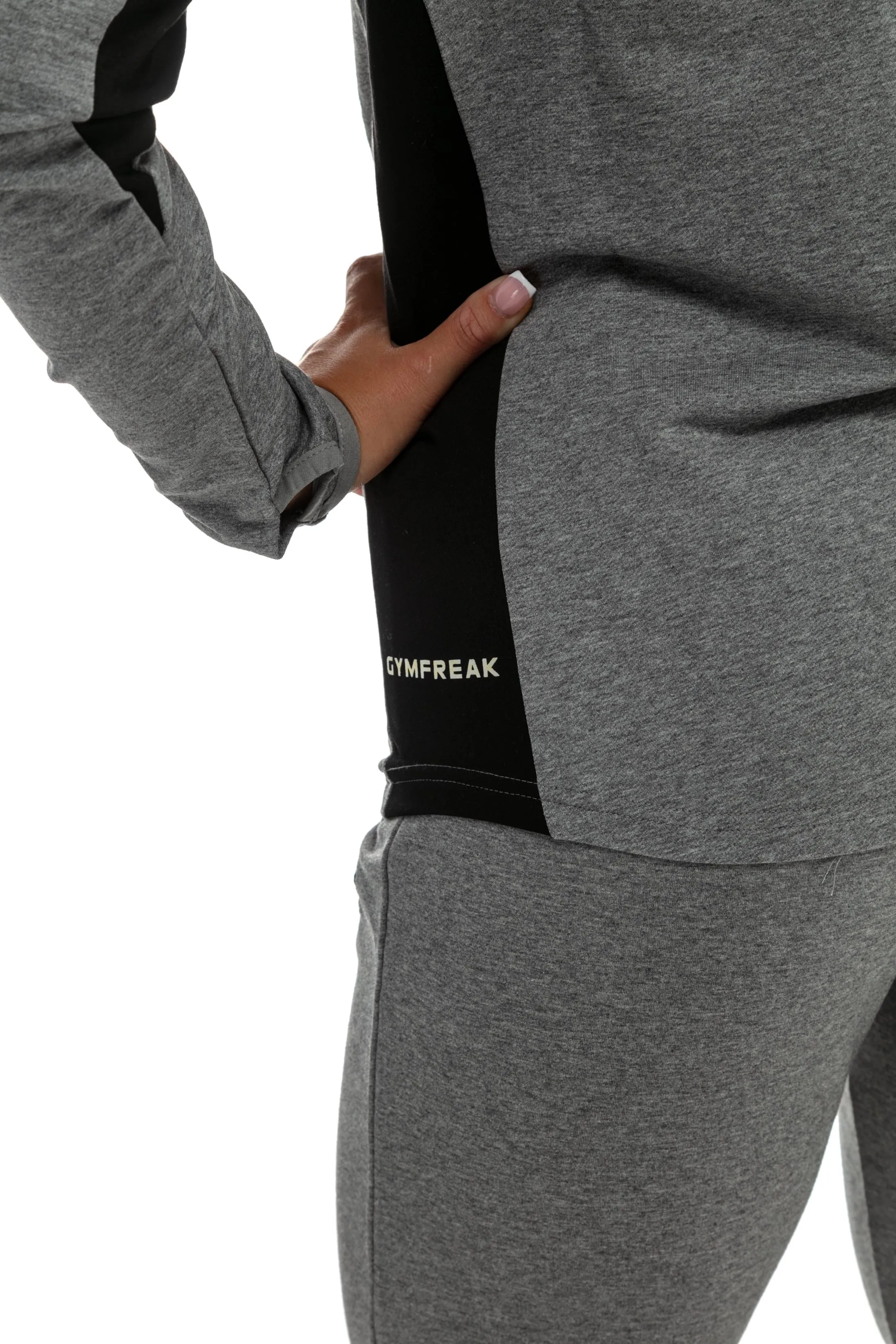 GymFreak Womens Active Hoodie - Grey