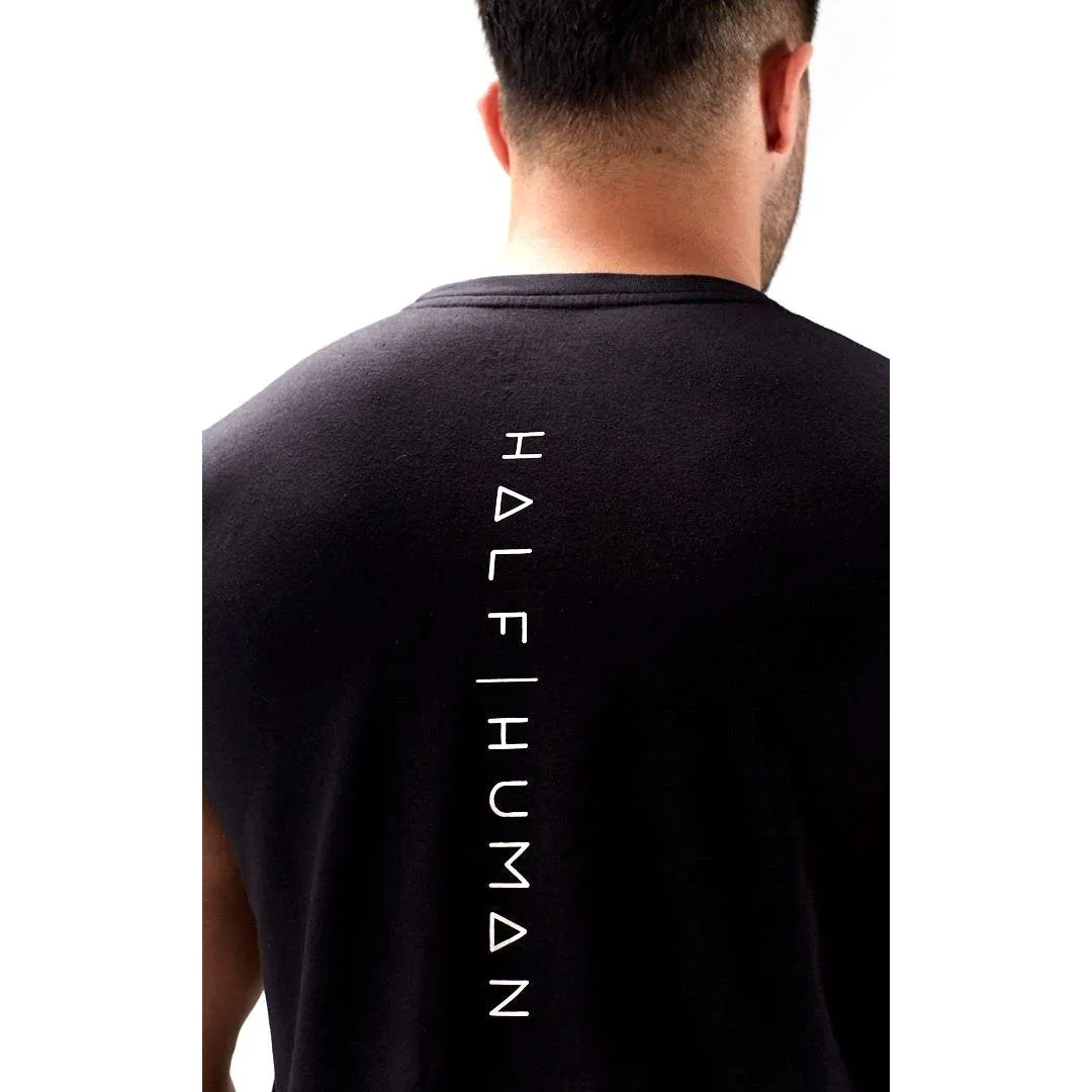 Half Human Mens Sleeveless T-Shirt