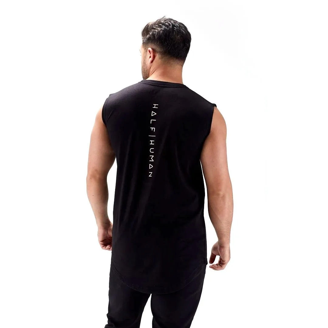 Half Human Mens Sleeveless T-Shirt