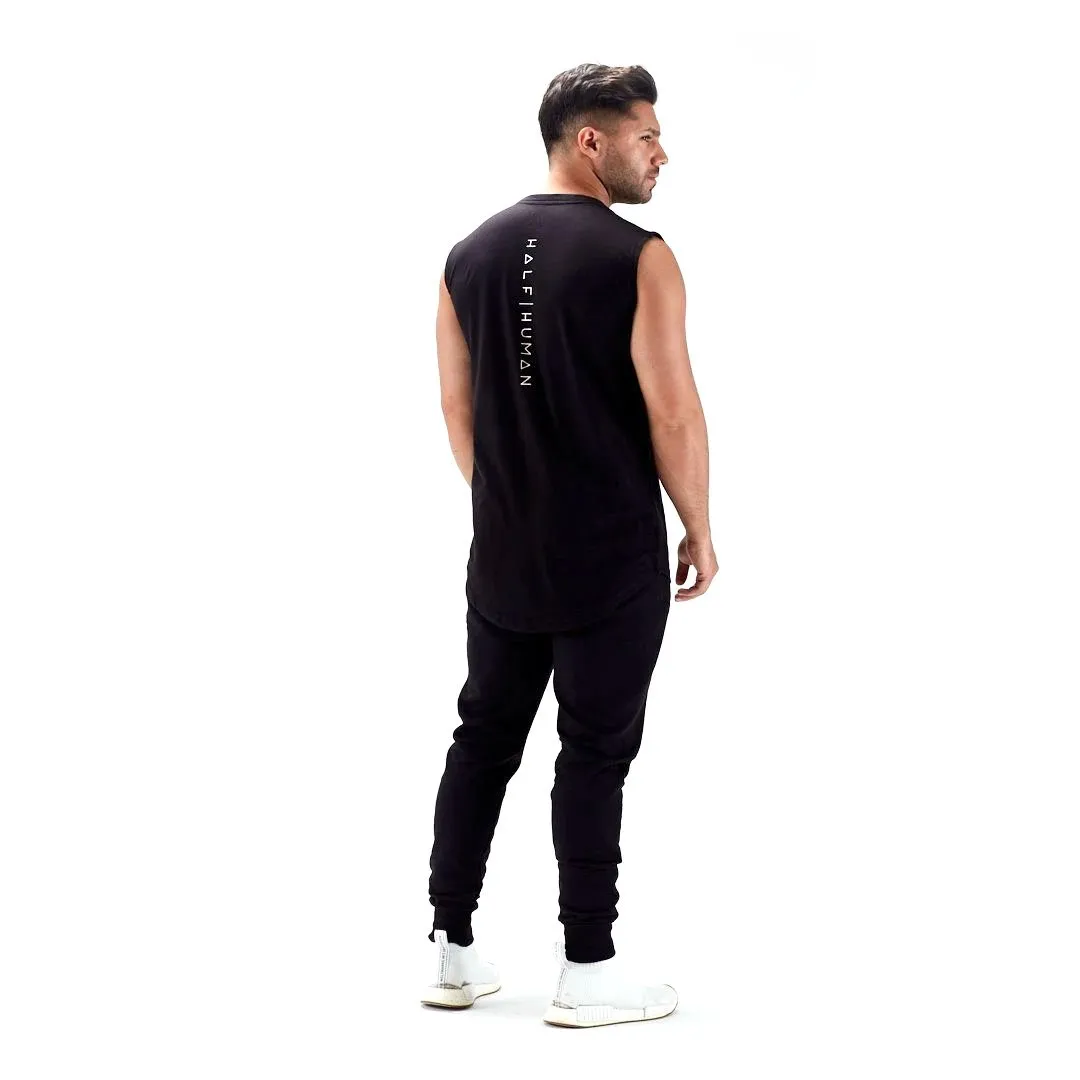 Half Human Mens Sleeveless T-Shirt