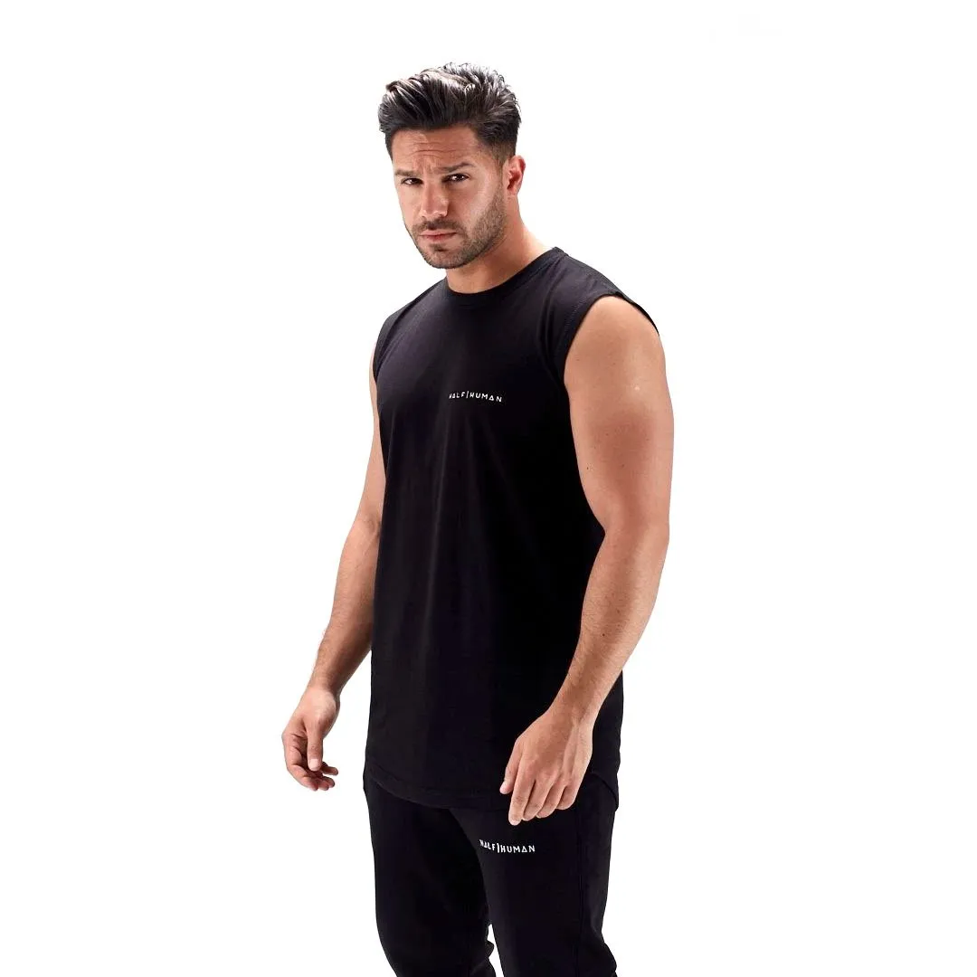 Half Human Mens Sleeveless T-Shirt