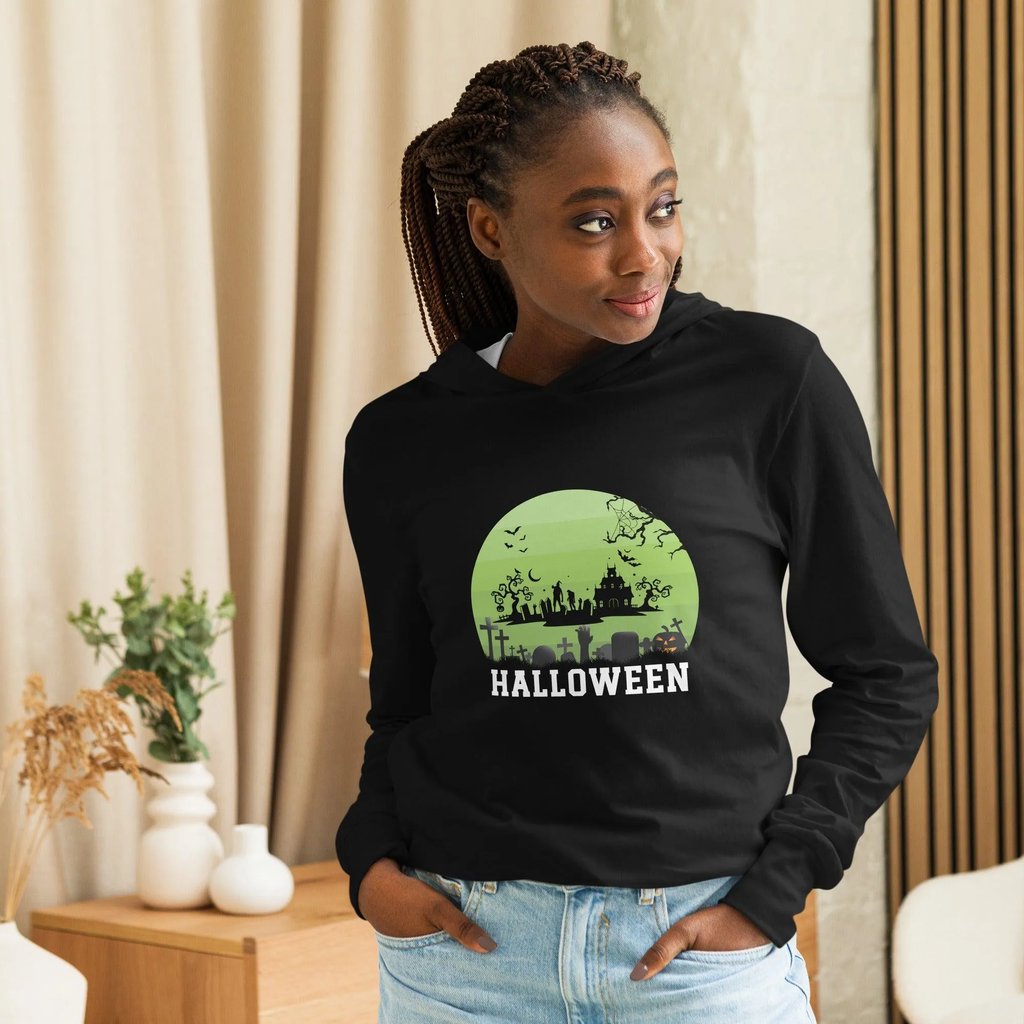 Halloween Hooded long-sleeve tee