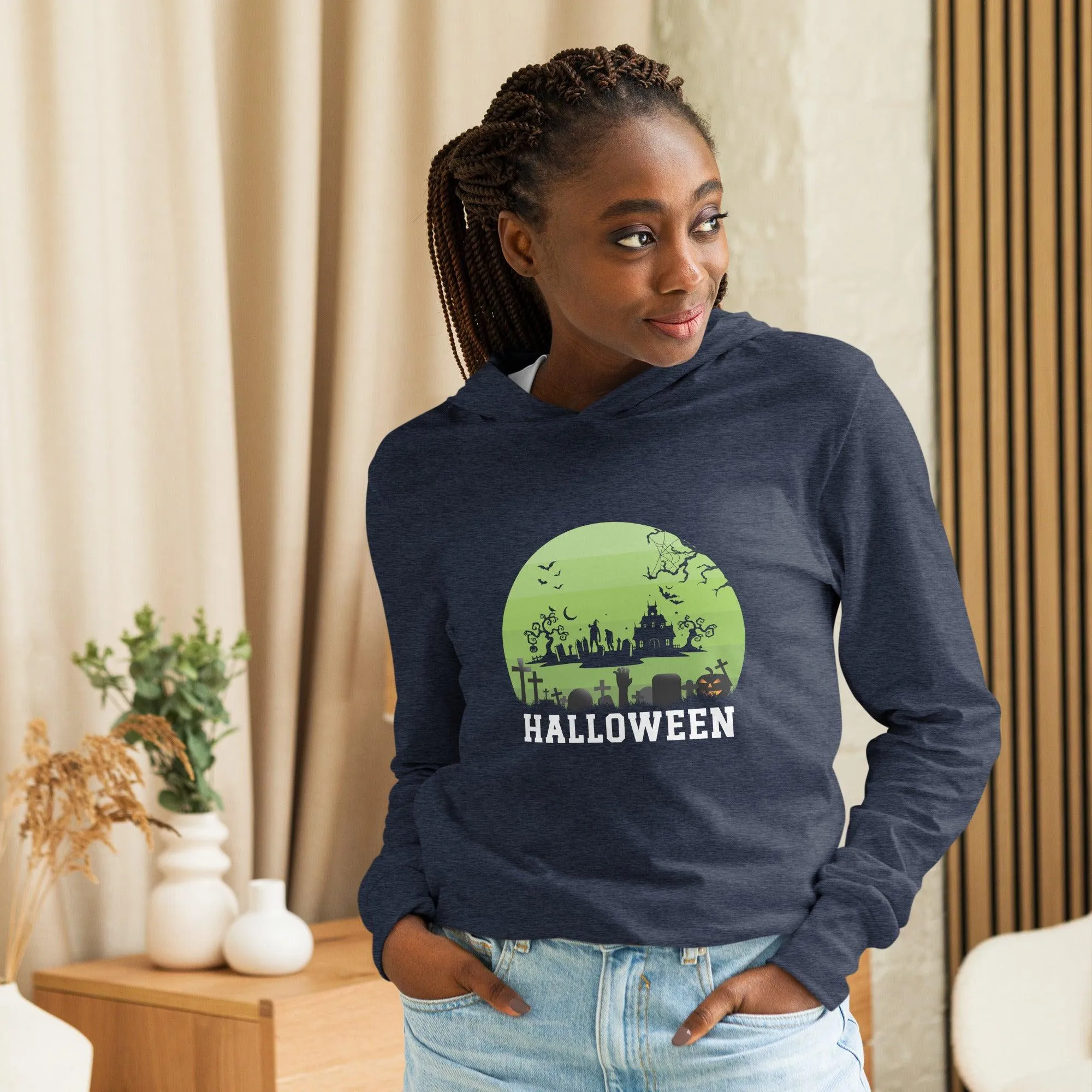 Halloween Hooded long-sleeve tee