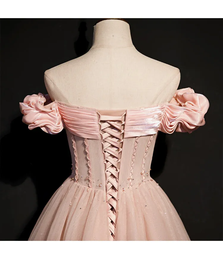 Handmade Princess Off Shoulder Prom Dress