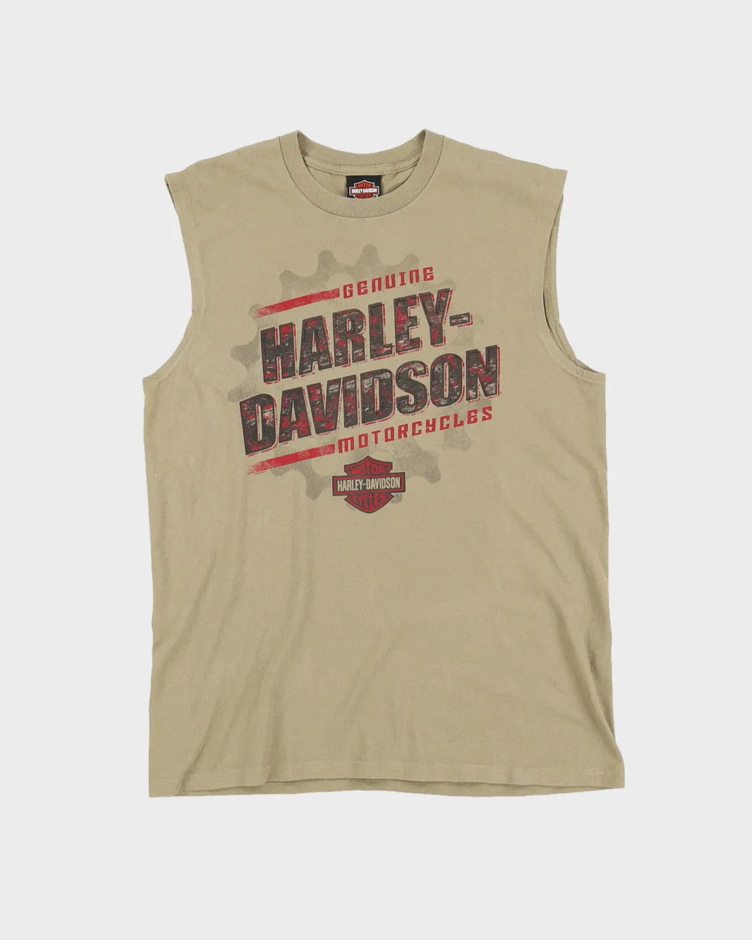 Harley Davidson Graphic Sleeveless T-Shirt - L
