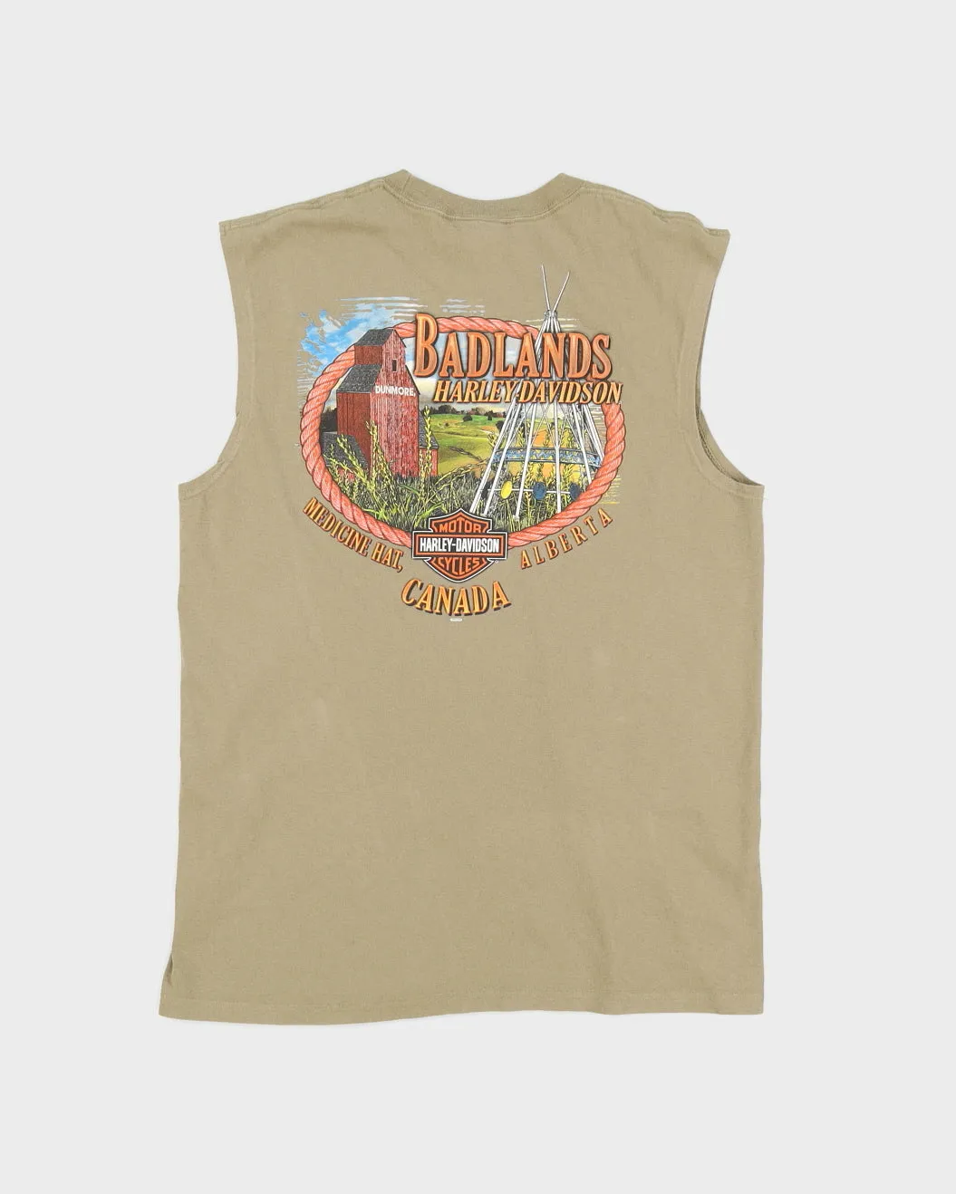Harley Davidson Graphic Sleeveless T-Shirt - L