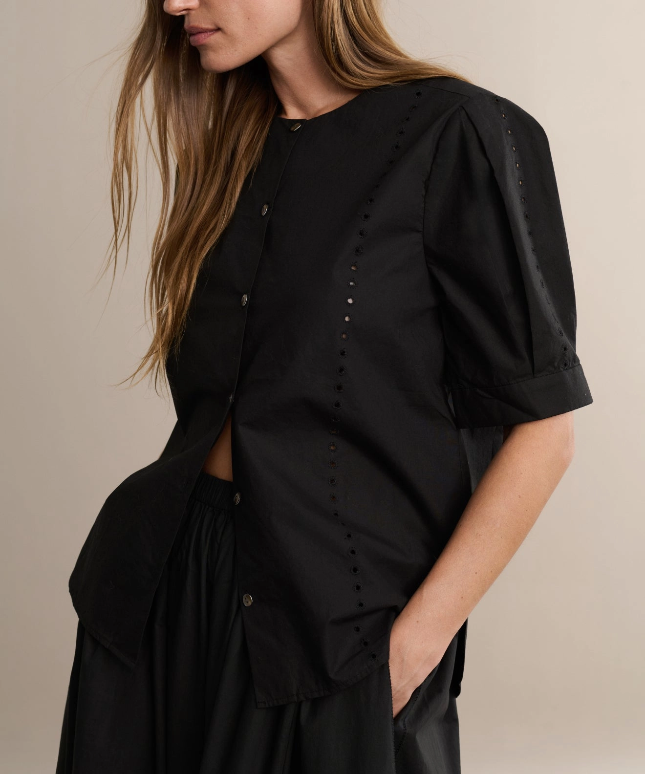 Stretchable Neckline Harper Blouse