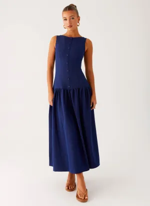 Perfect Layers Hayes Denim Midi Dress - Indigo