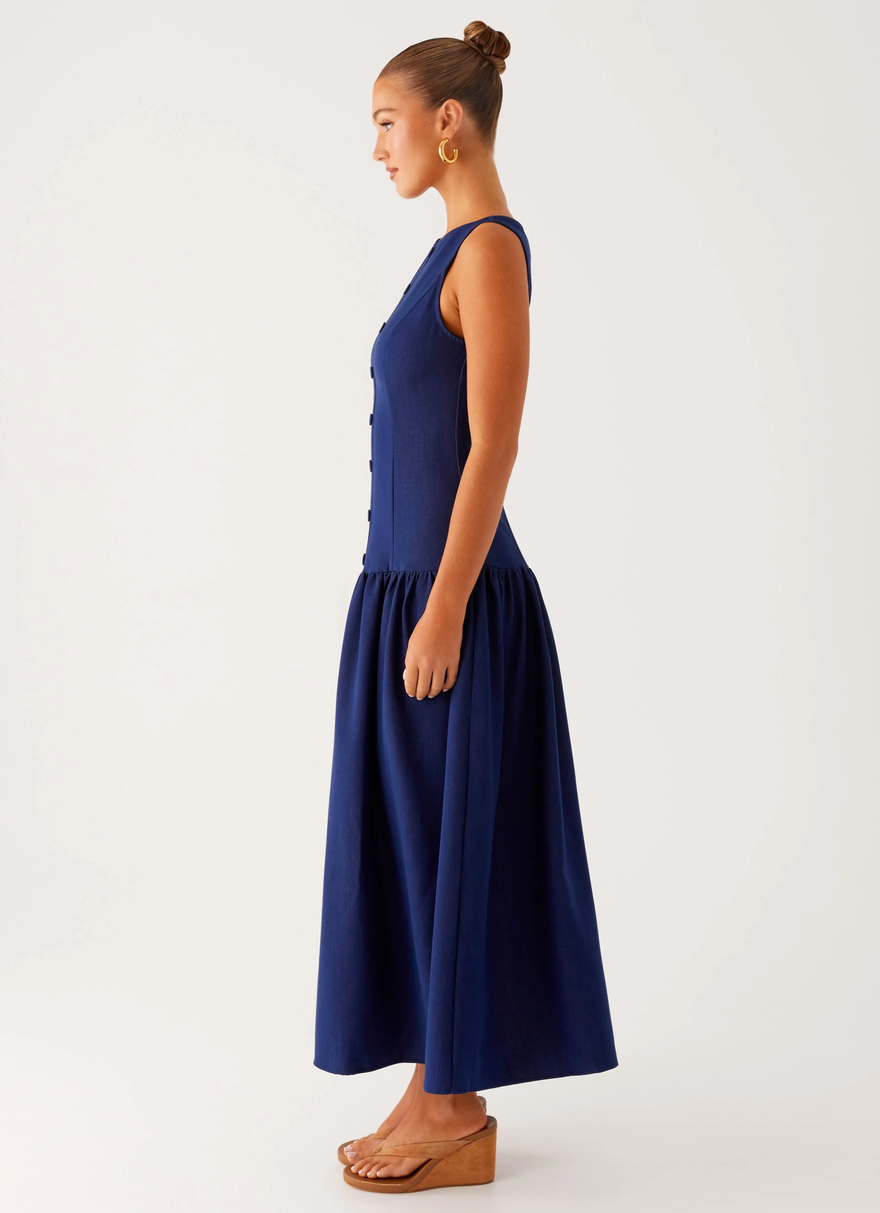 Hayes Denim Midi Dress - Indigo Perfect Style