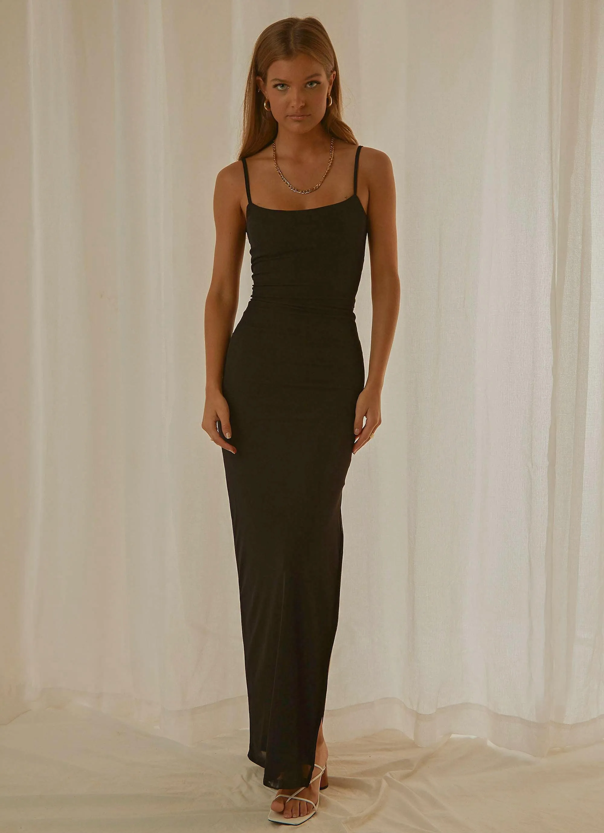 Seasonal Wear Heading West Maxi Dress - Noir