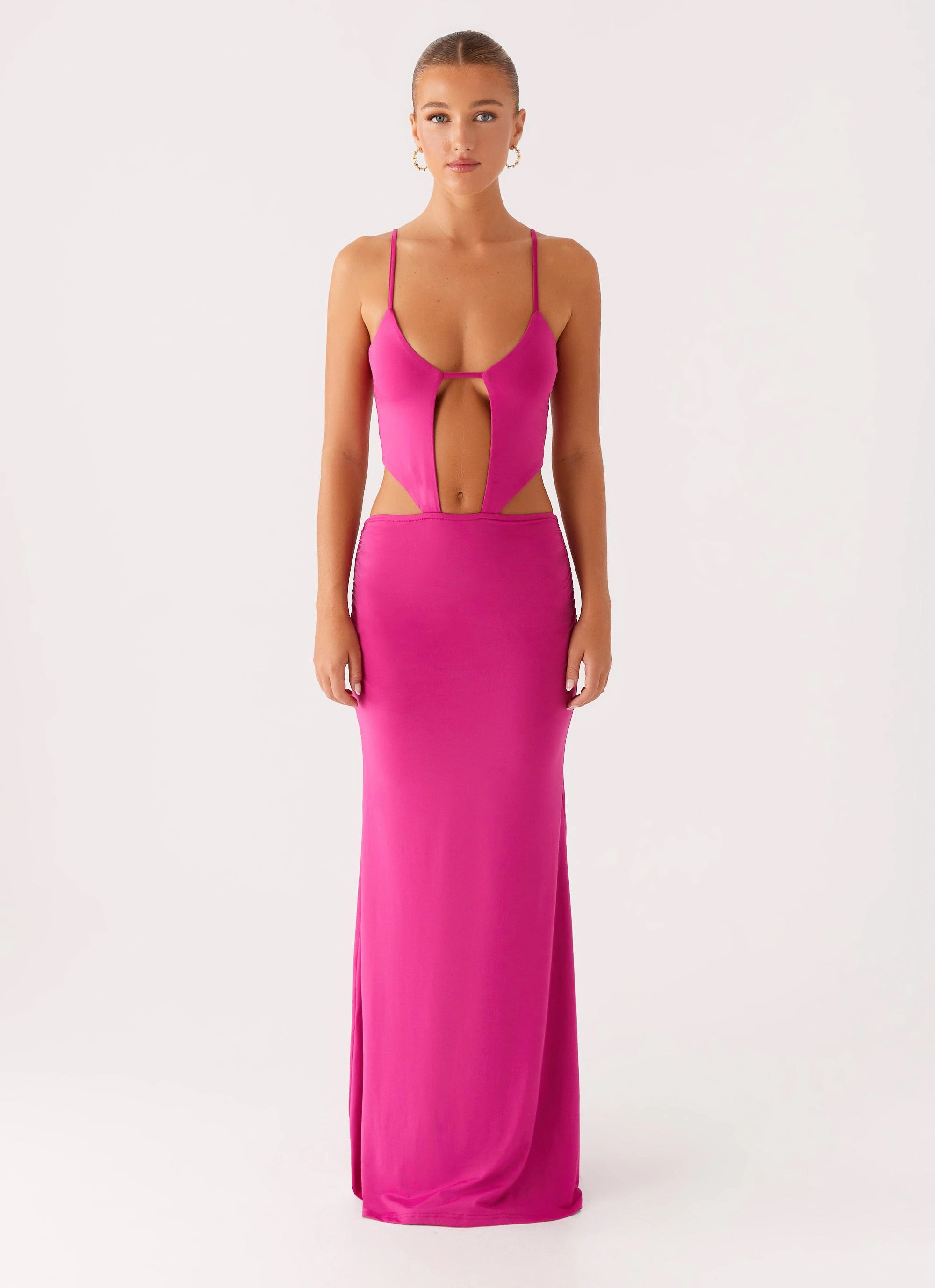 Breezy Fit Repair-Friendly Headliner Maxi Dress - Fuchsia