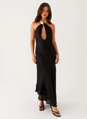 Night Owl Maxi Dress - Black Vibe Style Professional Comfort