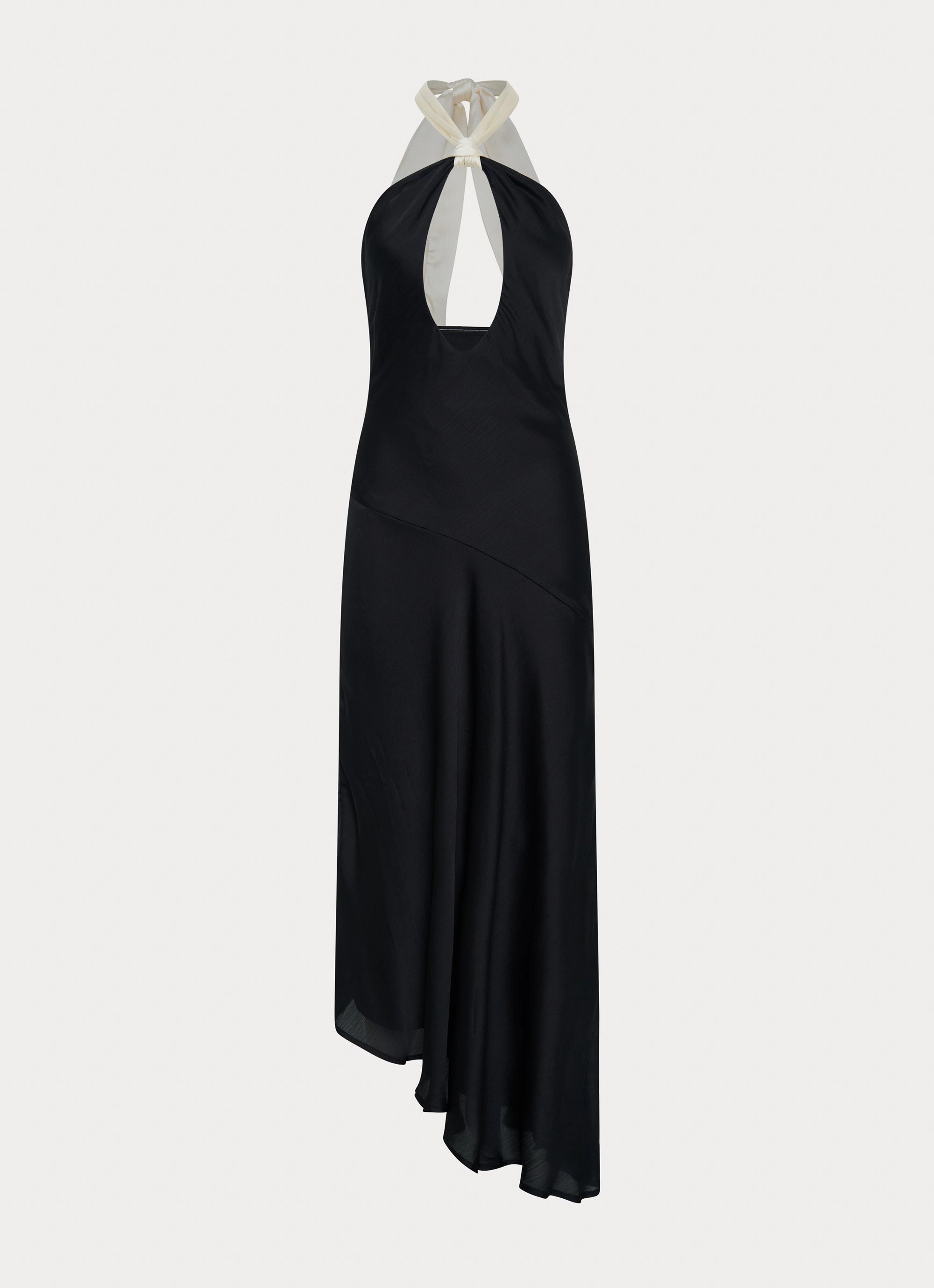 Night Owl Maxi Dress - Black Slimming Shape Shimmer-Finish