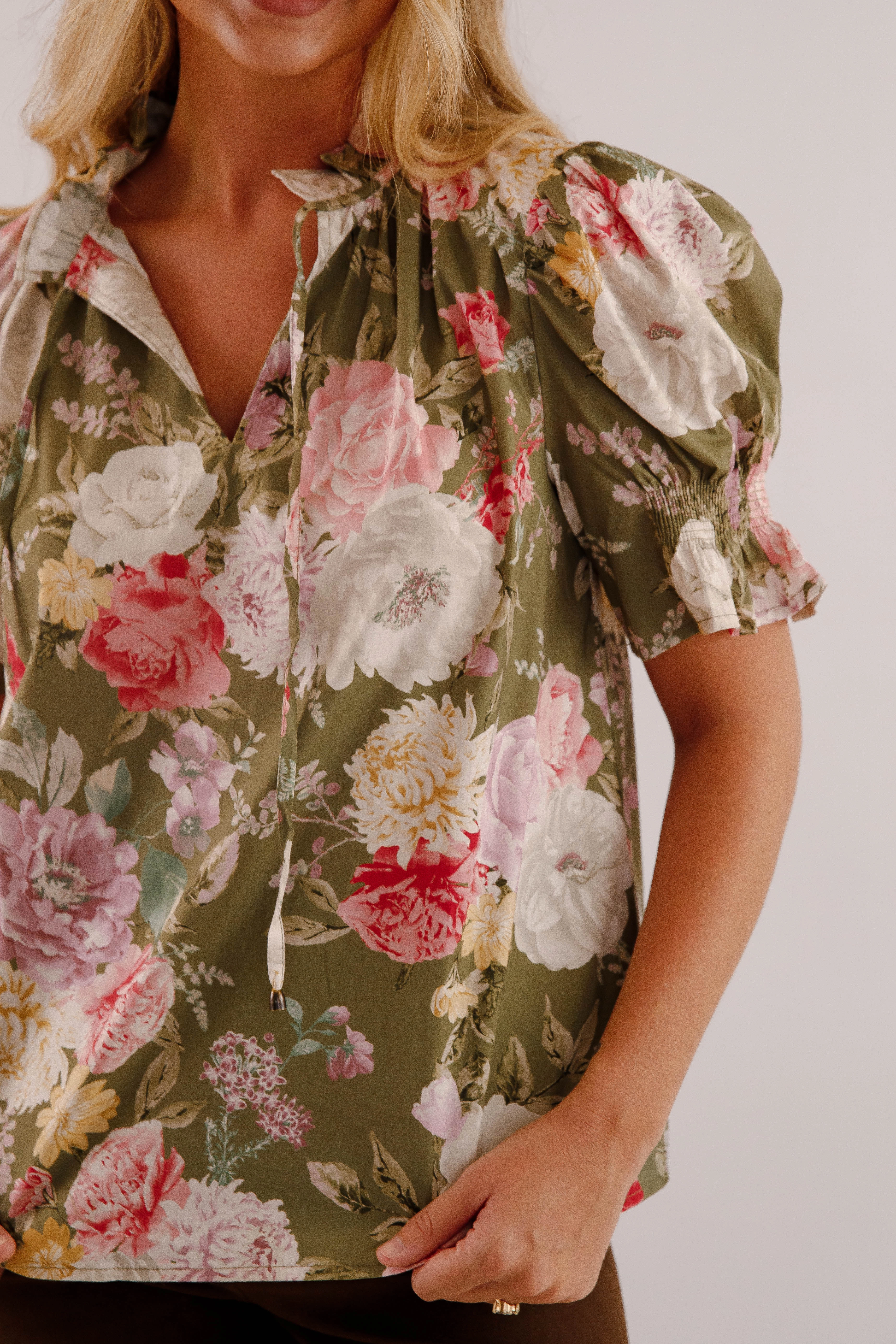 Layered Panel Design Heart to Heart Blouse