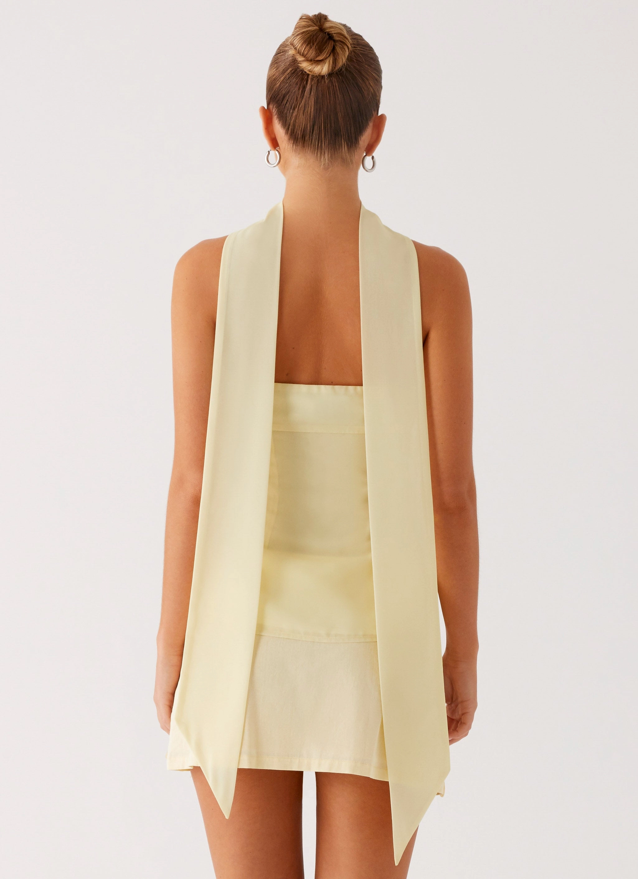 Blaise Scarf Top - Yellow Floral MultiPanelConstruction