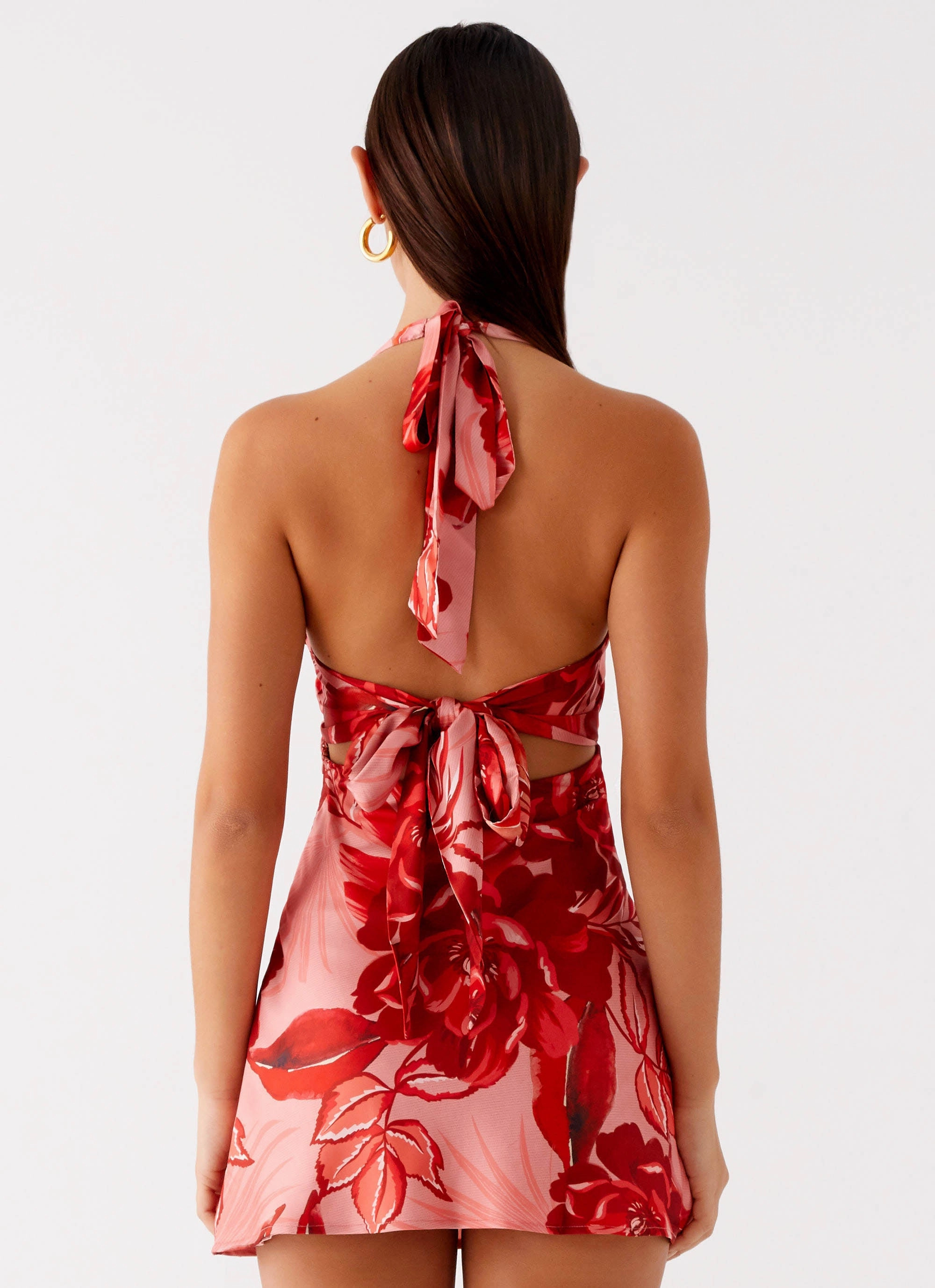 Fresh Palette Heavy Hearted Mini Dress - Sicily Sunsets Print