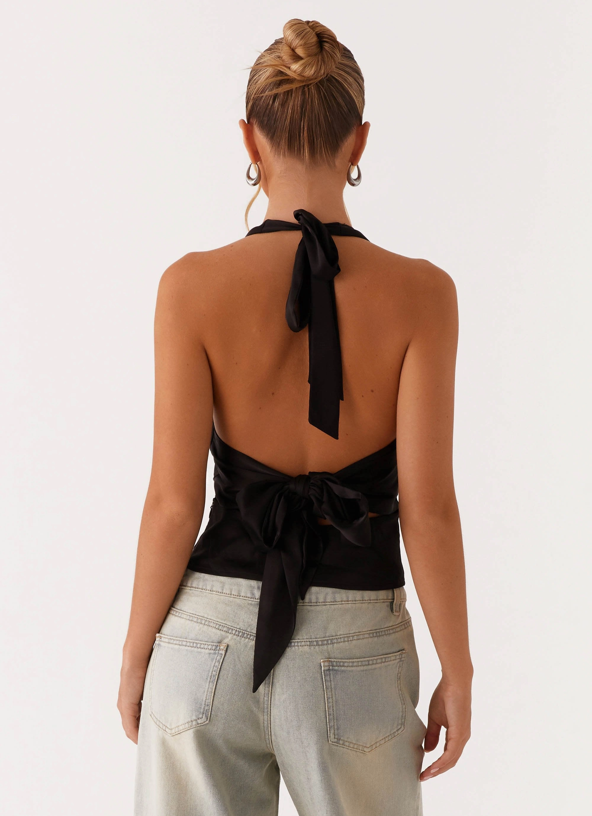 Friction Resistant Edges Anti Pill Finish Heavy Hearted Top - Black